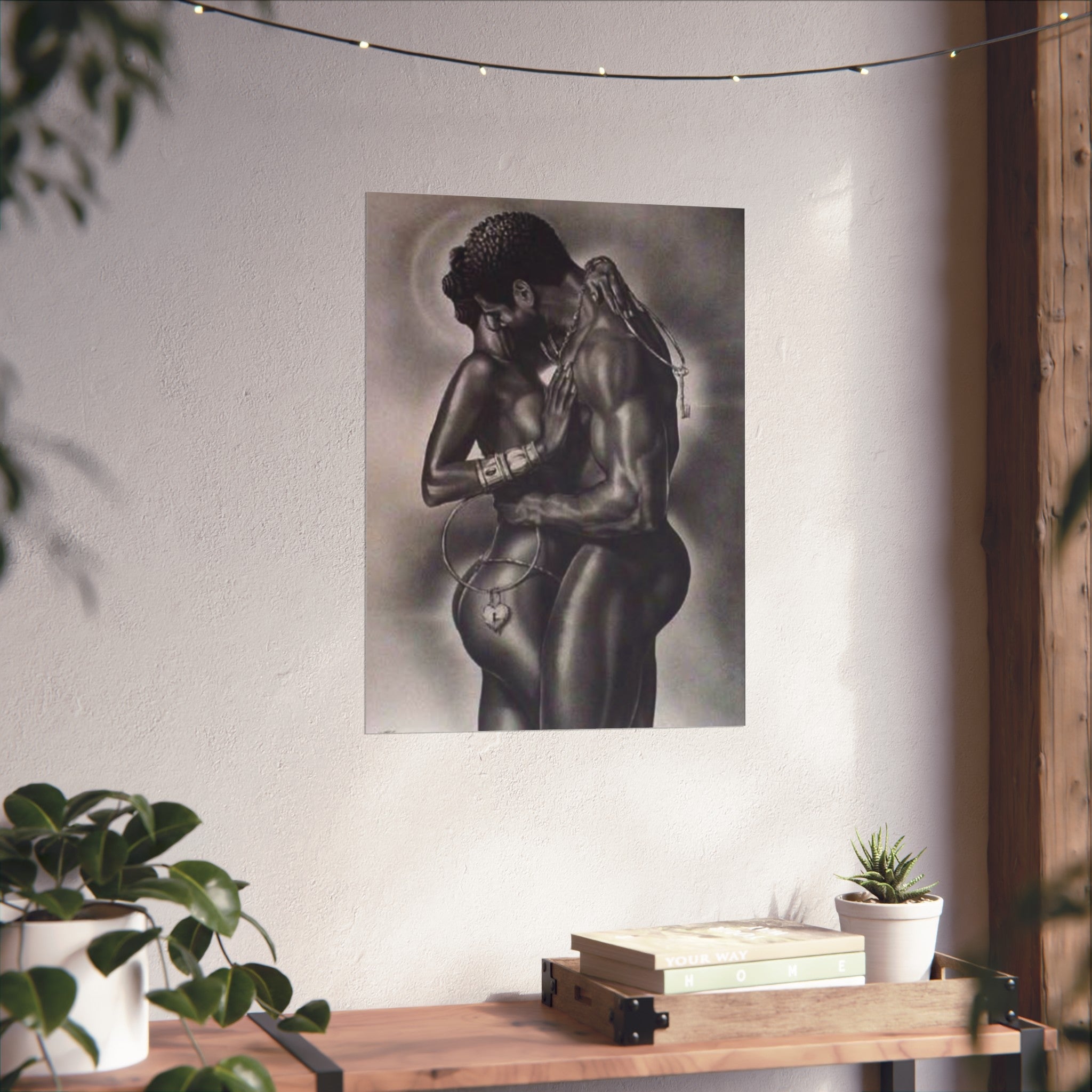 Romantic Black Love Fine Art Poster