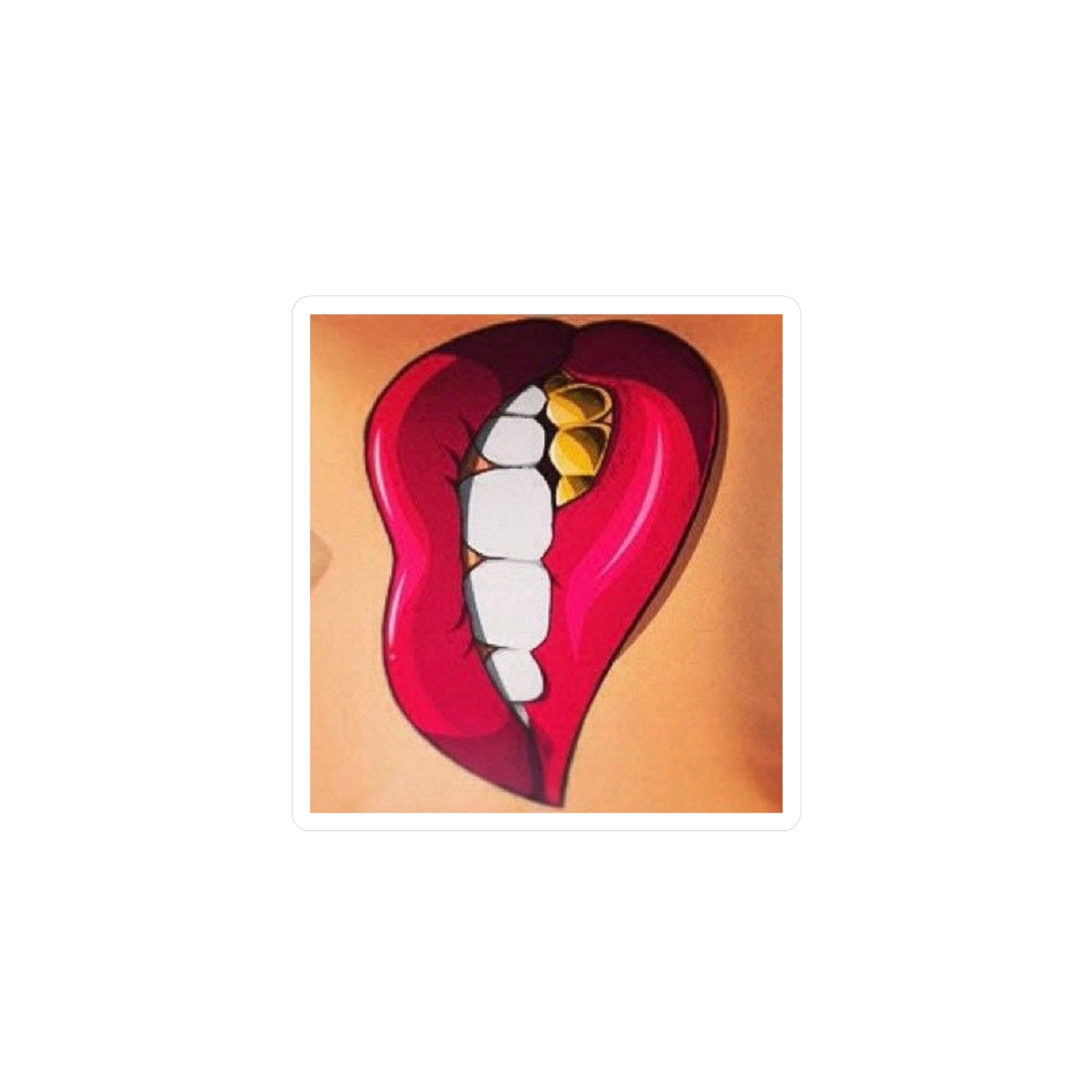 Bold Lip Vinyl Decals for Home Decor