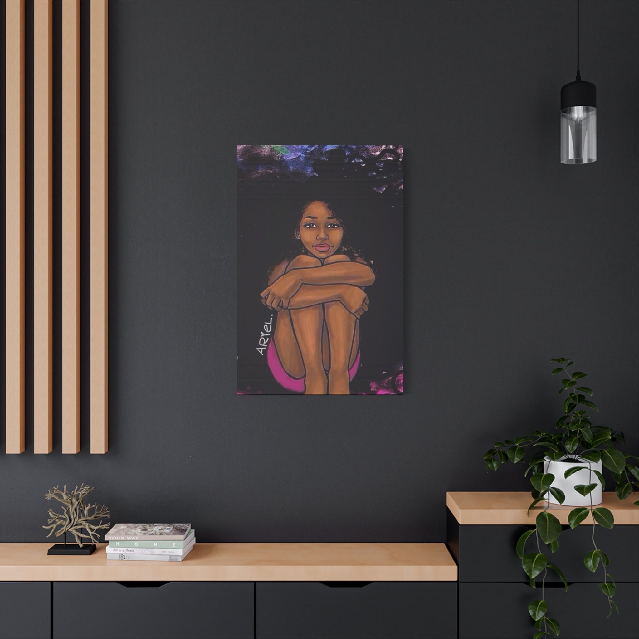 Brown Girl Matte Canvas, Stretched, 1.25"