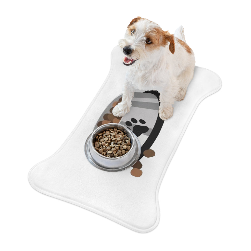 Pet Feeding Mat - Dog Bone and Cat Fish Design Non-Slip Mat