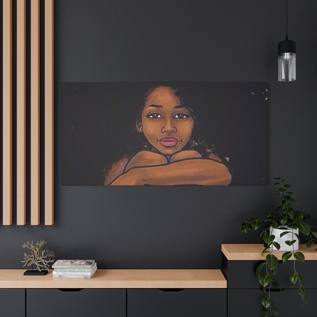 Brown Girl Matte Canvas, Stretched, 1.25"