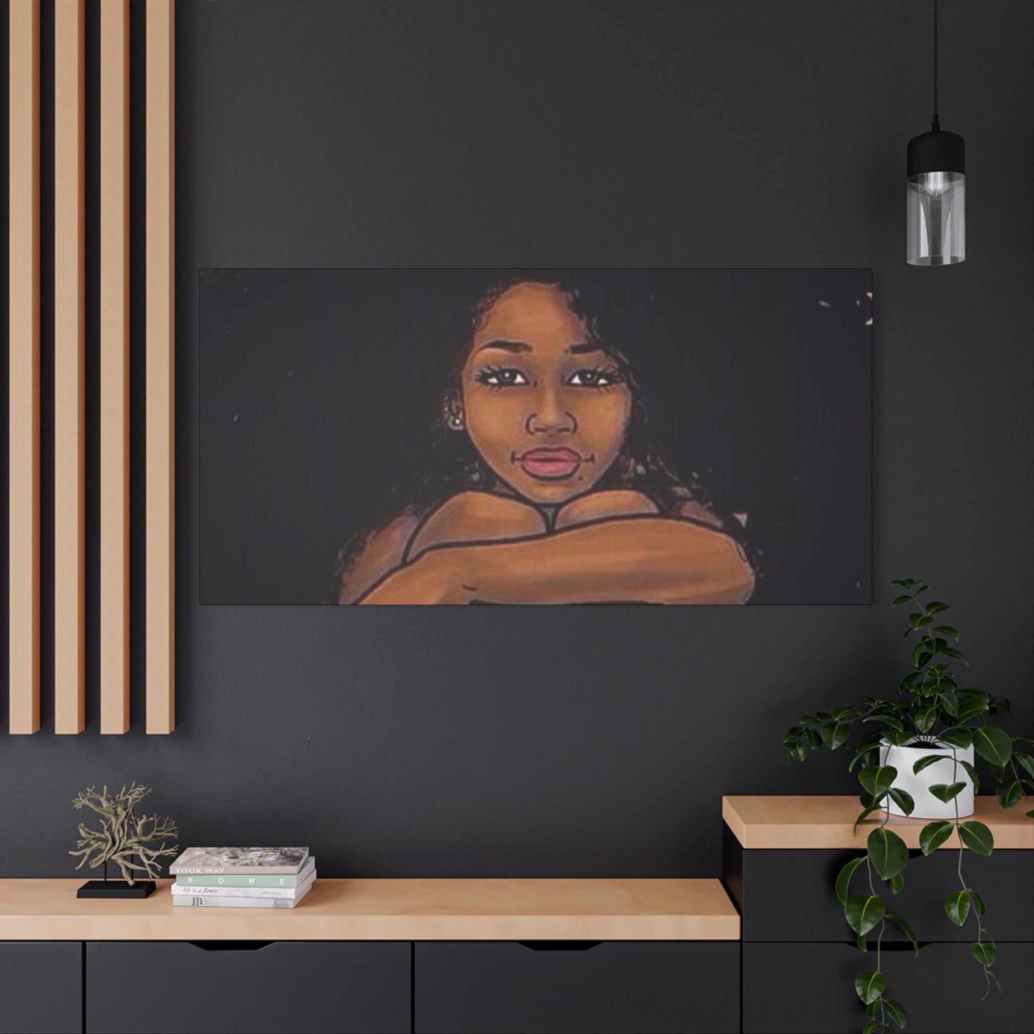 Brown Girl Matte Canvas, Stretched, 1.25"