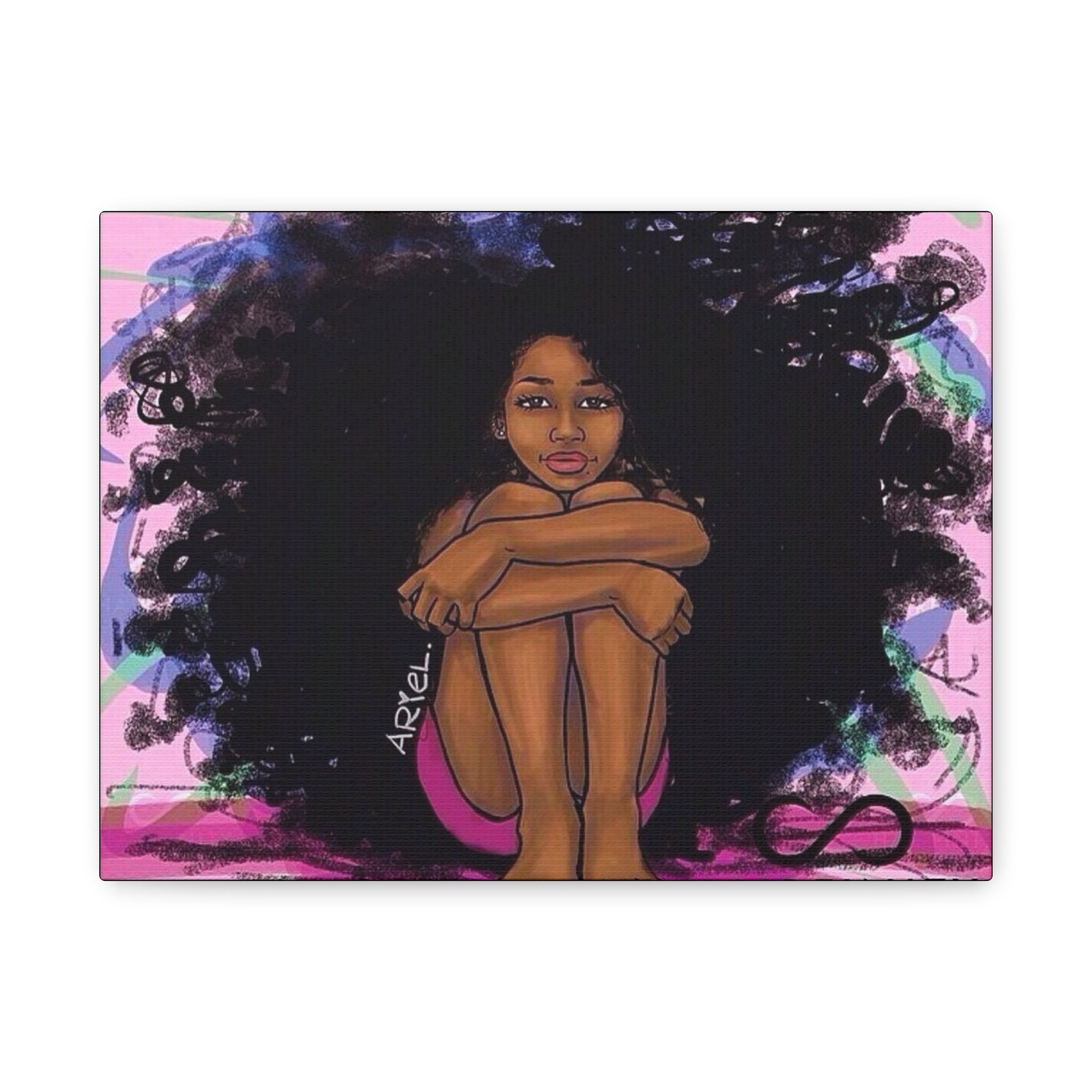Brown Girl Matte Canvas, Stretched, 1.25"