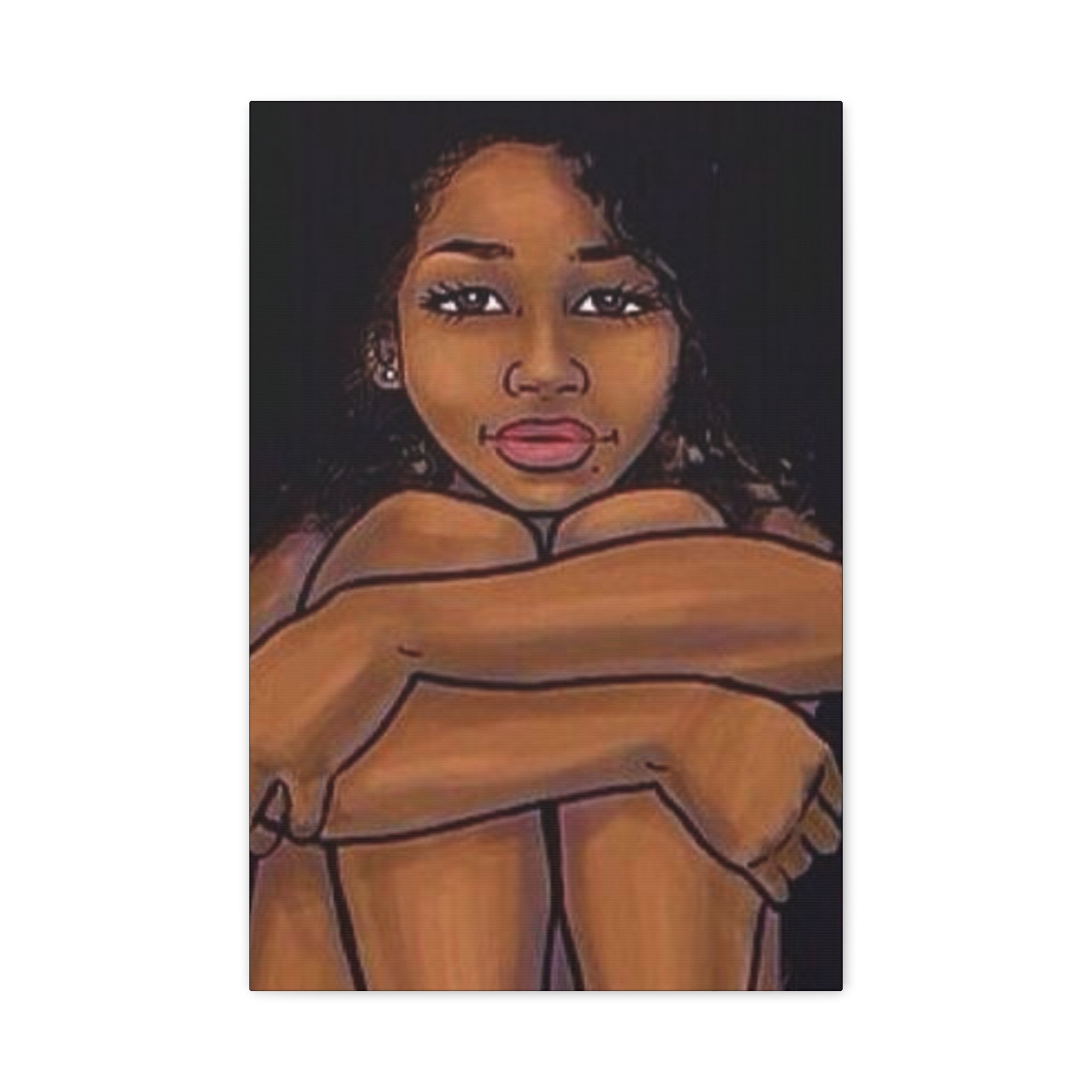 Brown Girl Matte Canvas, Stretched, 1.25"