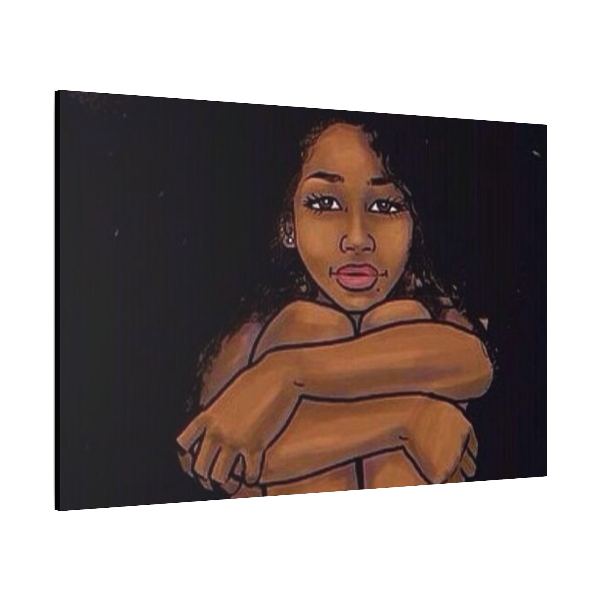 Brown Girl Matte Canvas, Stretched, 1.25"