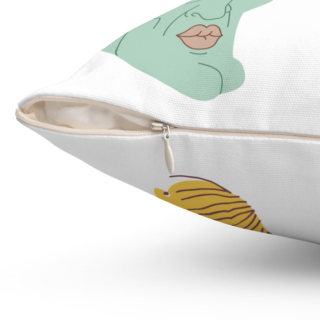 Meme Faces Pillow — Baby Yoda, Boba Fett & Simpsons Iconic Faces Decorative Throw Pillow