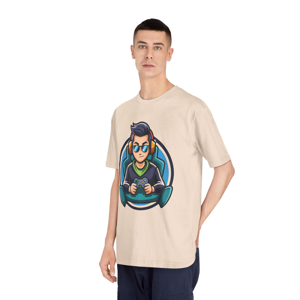 Adult Gamer Crewneck T-Shirt with Fun Character Design - Unisex