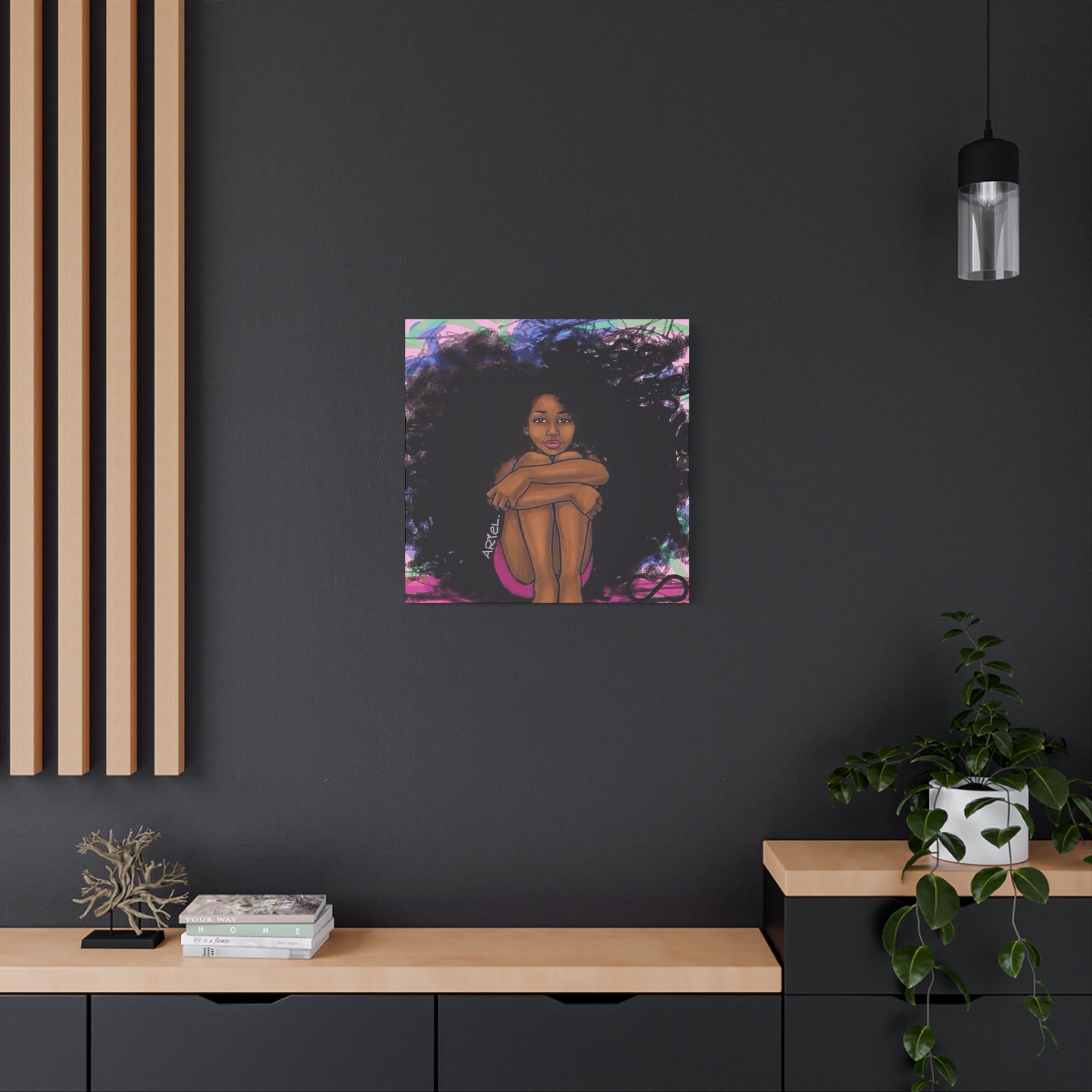 Brown Girl Matte Canvas, Stretched, 1.25"