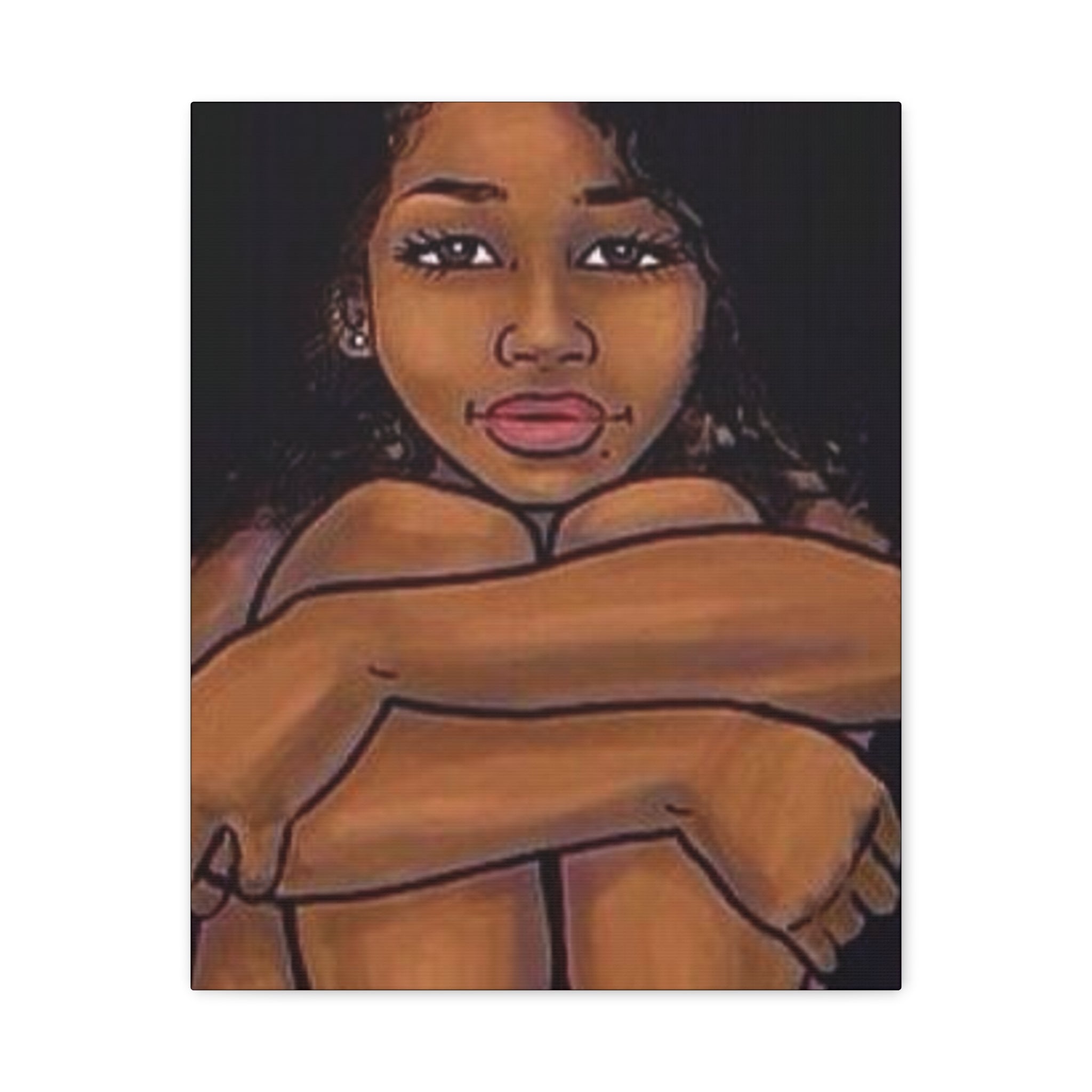 Brown Girl Matte Canvas, Stretched, 1.25"