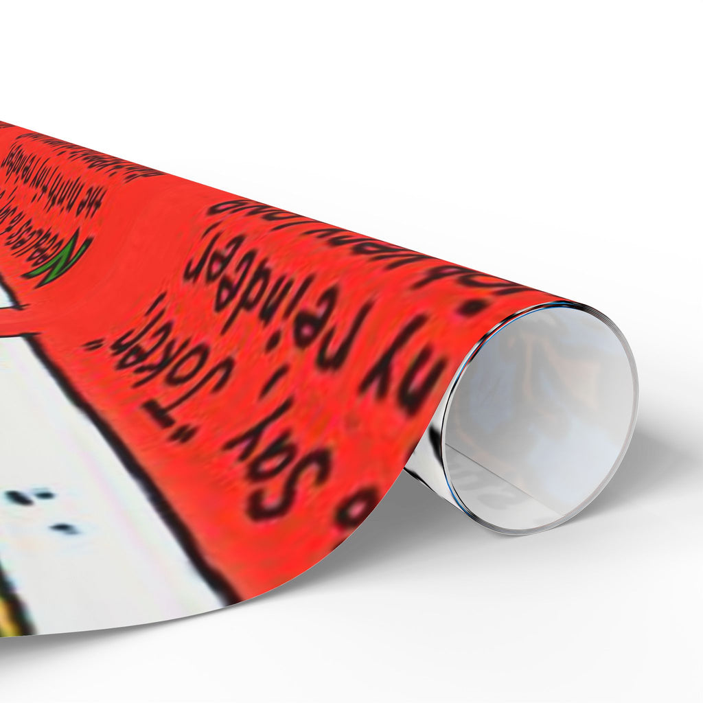 Joker Reign-deer Festive Vibrant Holiday Gift Wrapping Paper