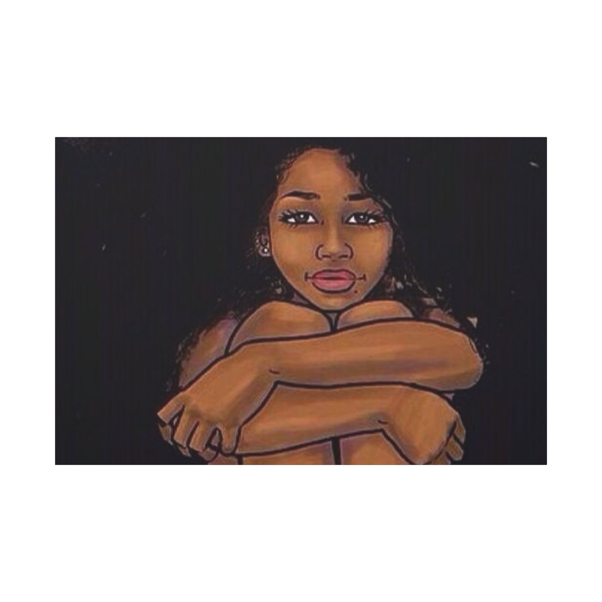 Brown Girl Matte Canvas, Stretched, 1.25"