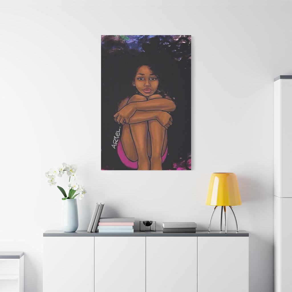 Brown Girl Matte Canvas, Stretched, 1.25"
