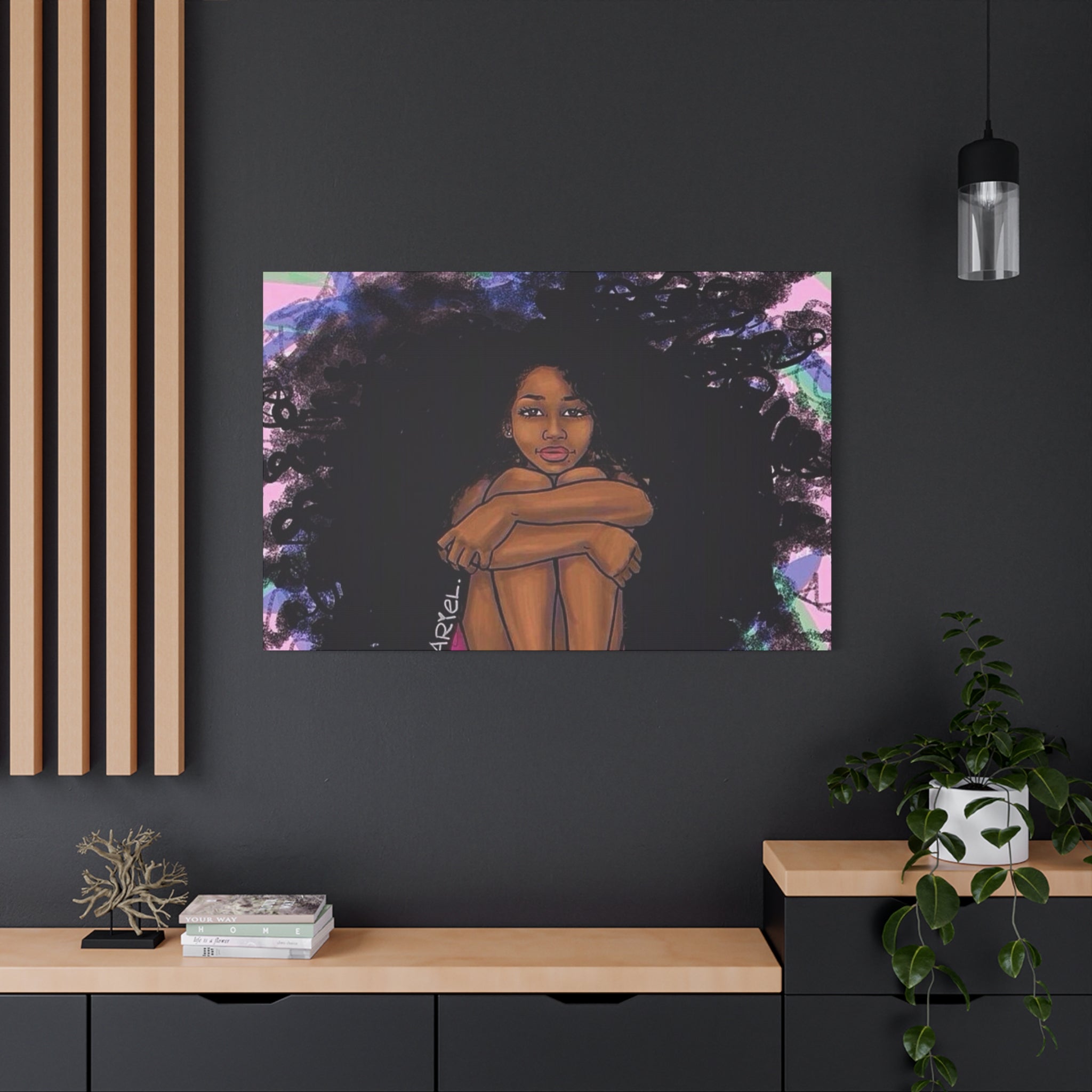 Brown Girl Matte Canvas, Stretched, 1.25"