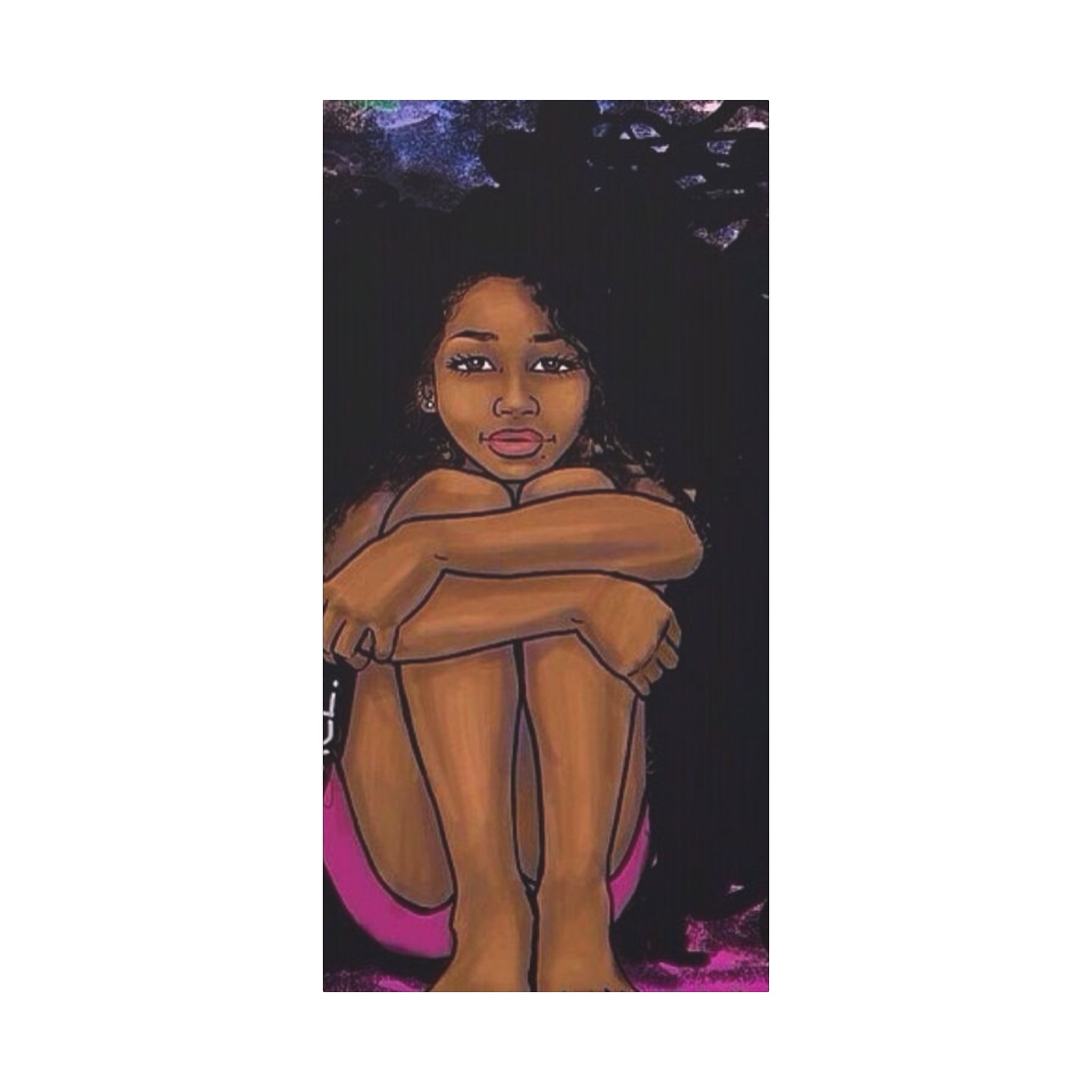 Brown Girl Matte Canvas, Stretched, 1.25"