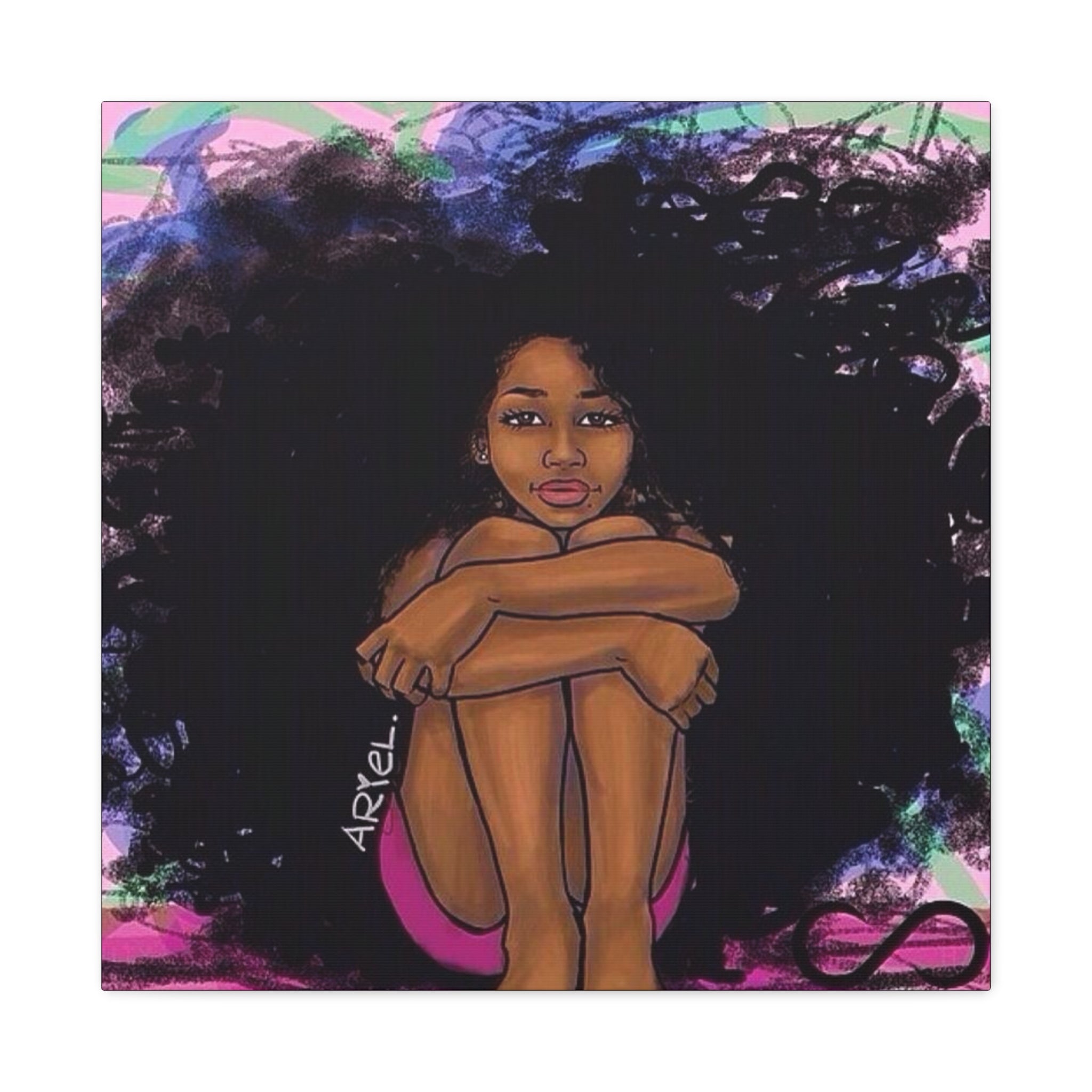 Brown Girl Matte Canvas, Stretched, 1.25"