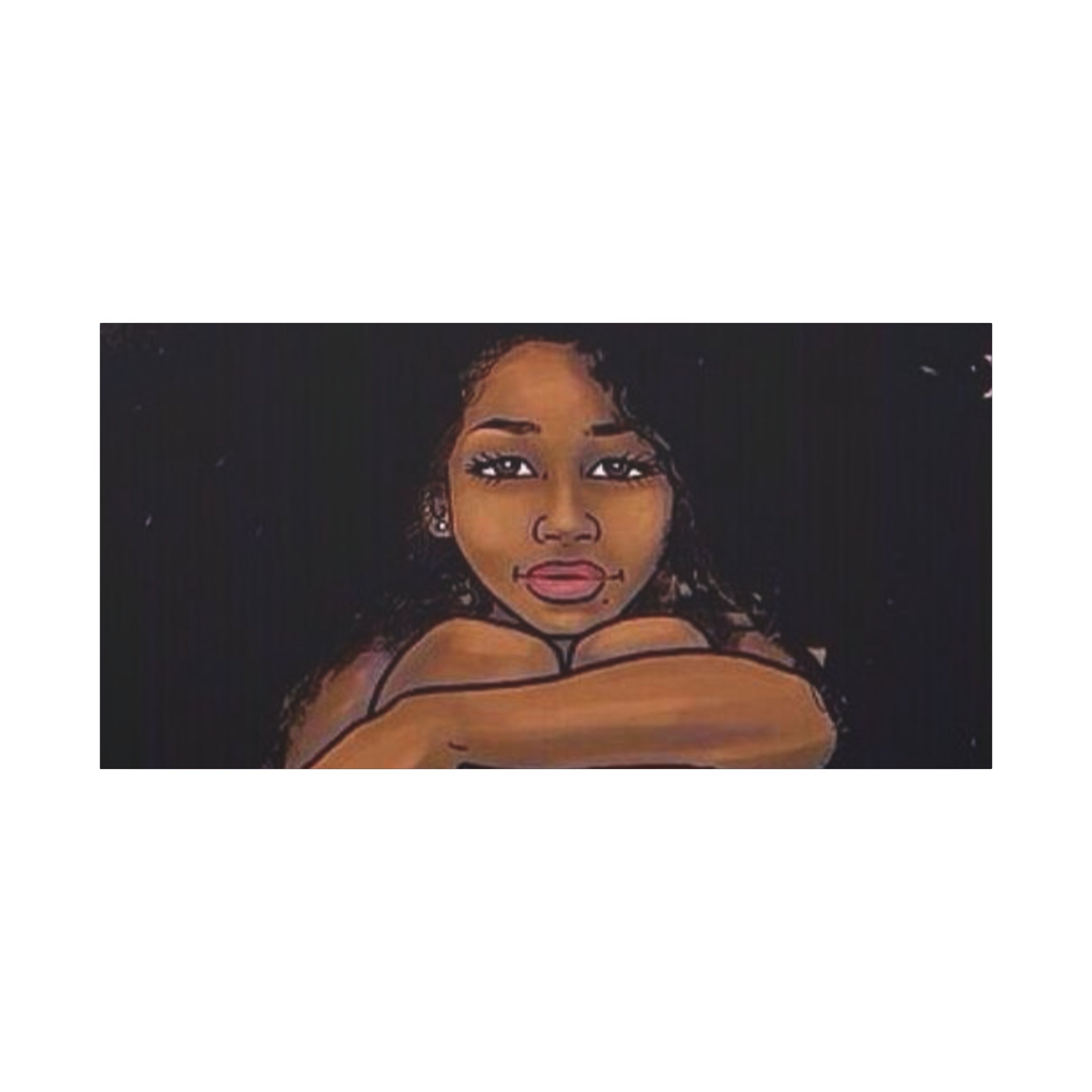 Brown Girl Matte Canvas, Stretched, 1.25"