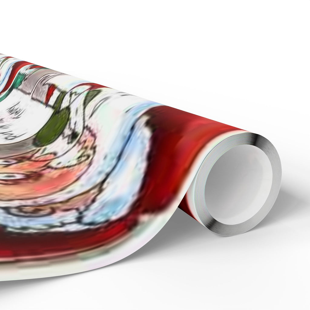 Santa Poisoned Milk Holiday Gift Wrap