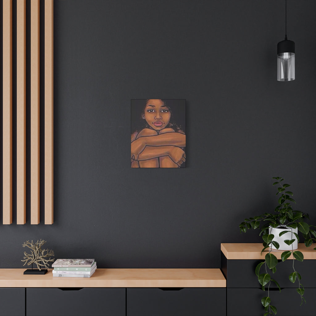 Brown Girl Matte Canvas, Stretched, 1.25"