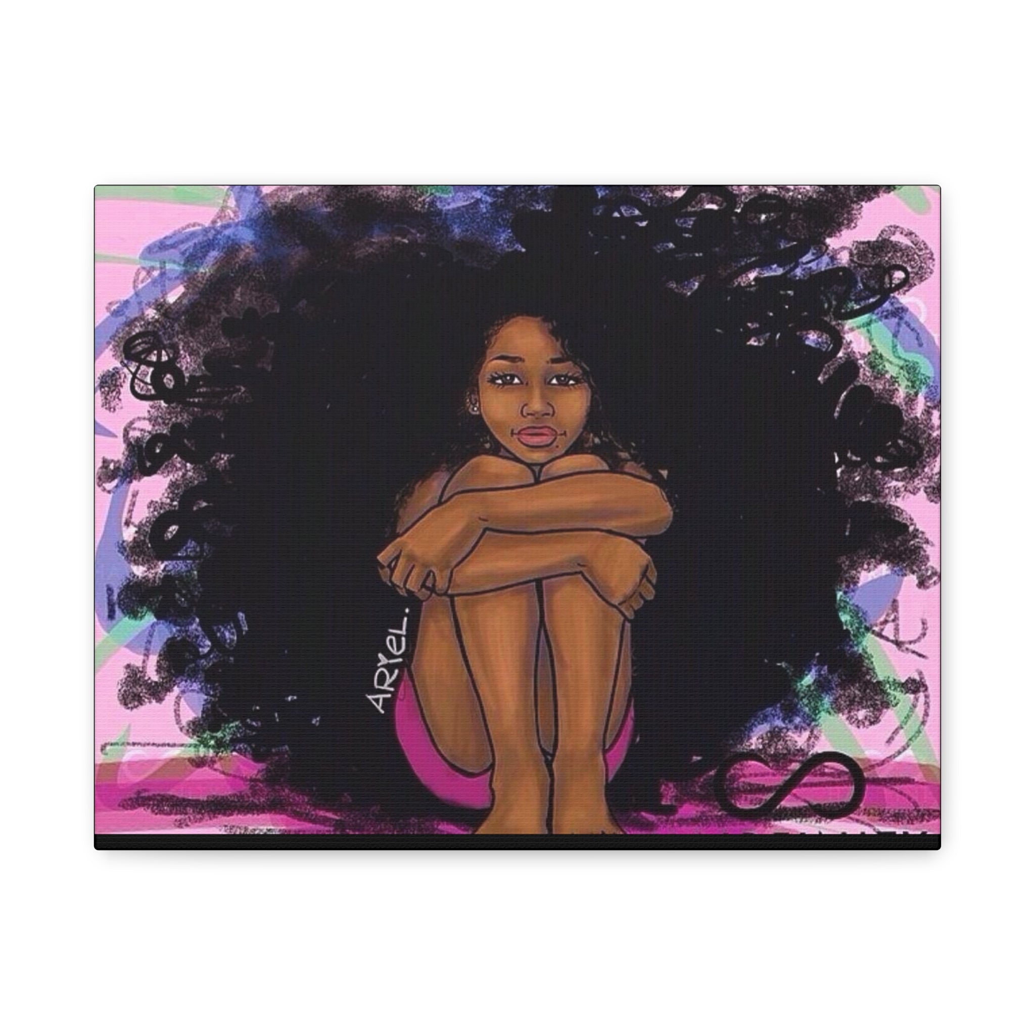 Brown Girl Matte Canvas, Stretched, 1.25"