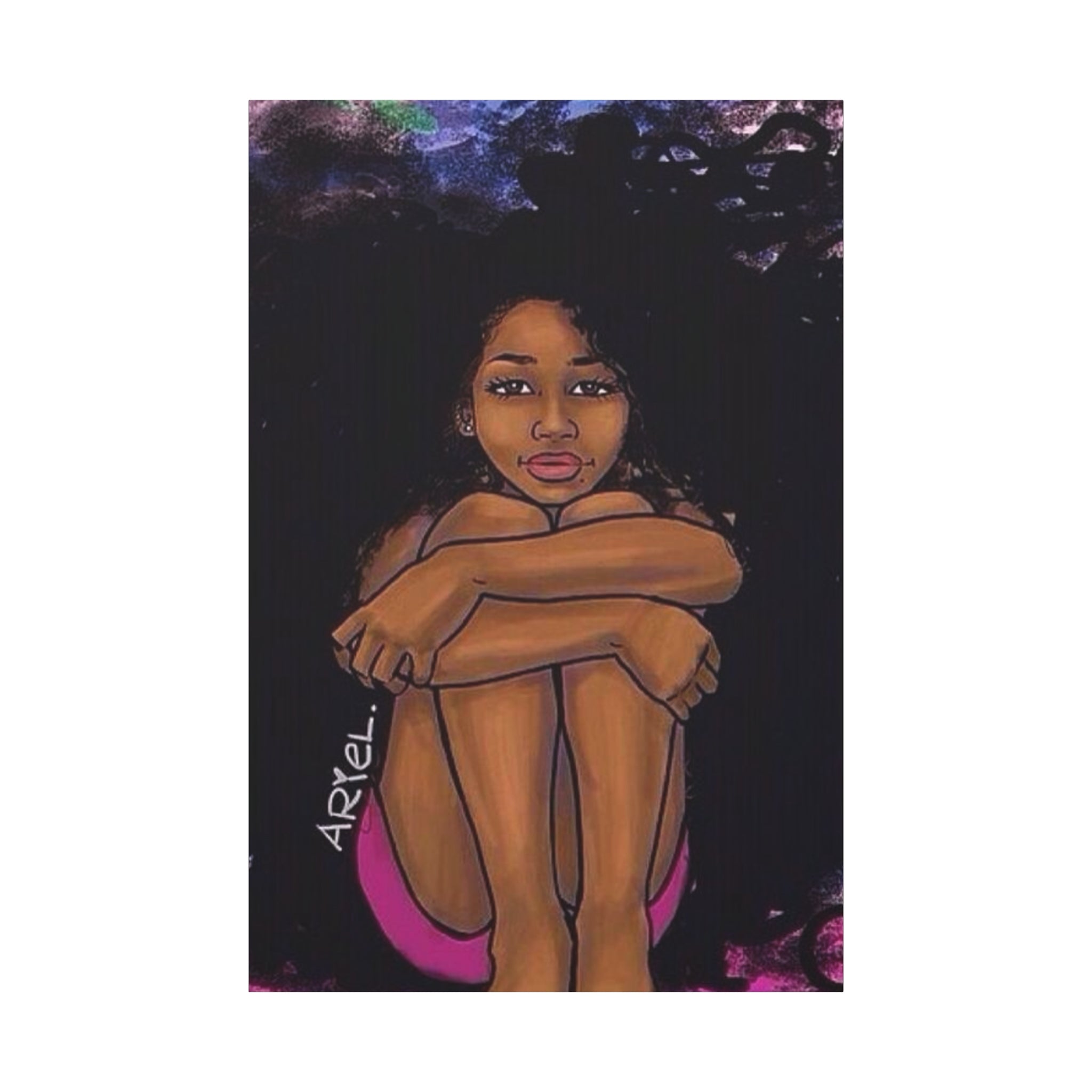 Brown Girl Matte Canvas, Stretched, 1.25"