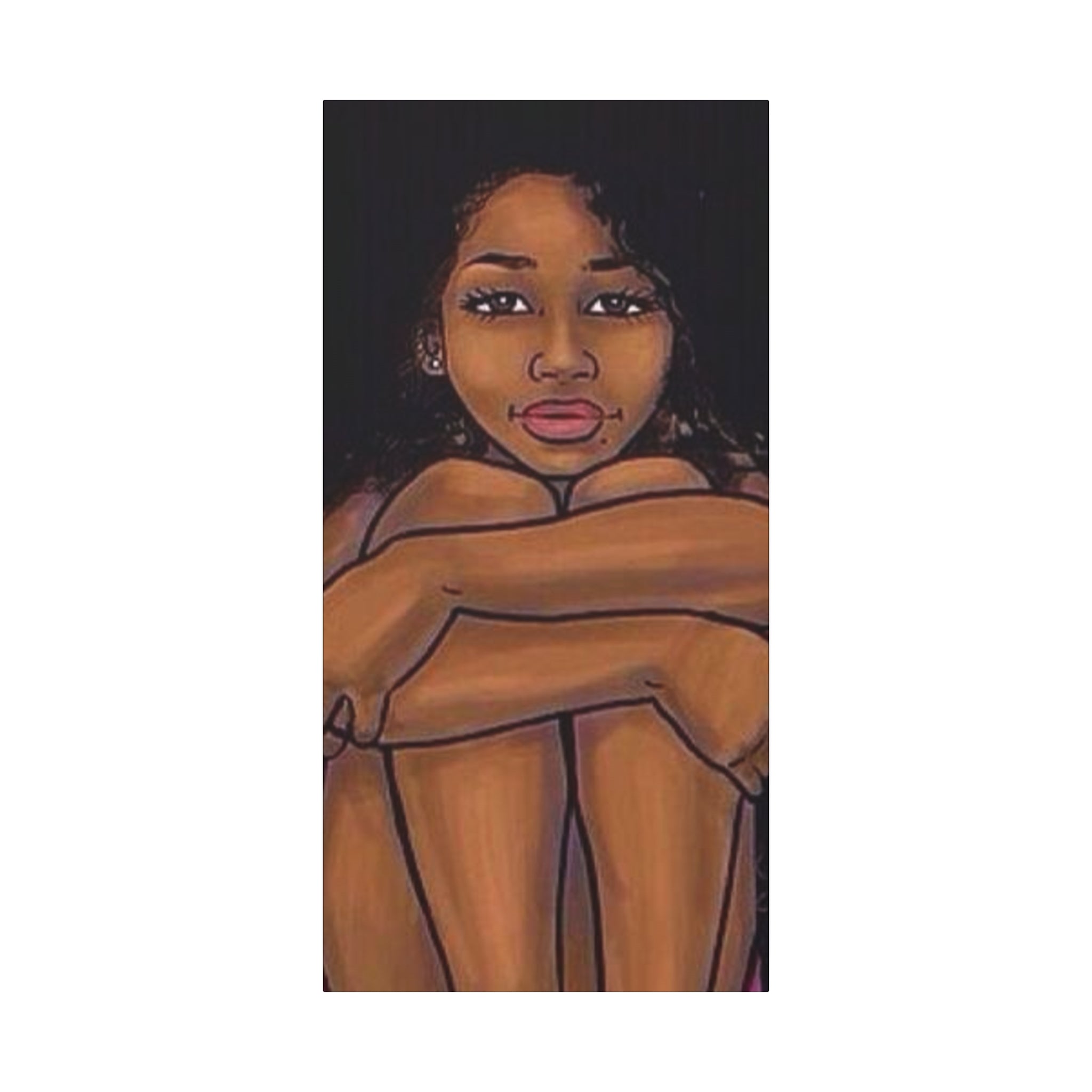 Brown Girl Matte Canvas, Stretched, 1.25"