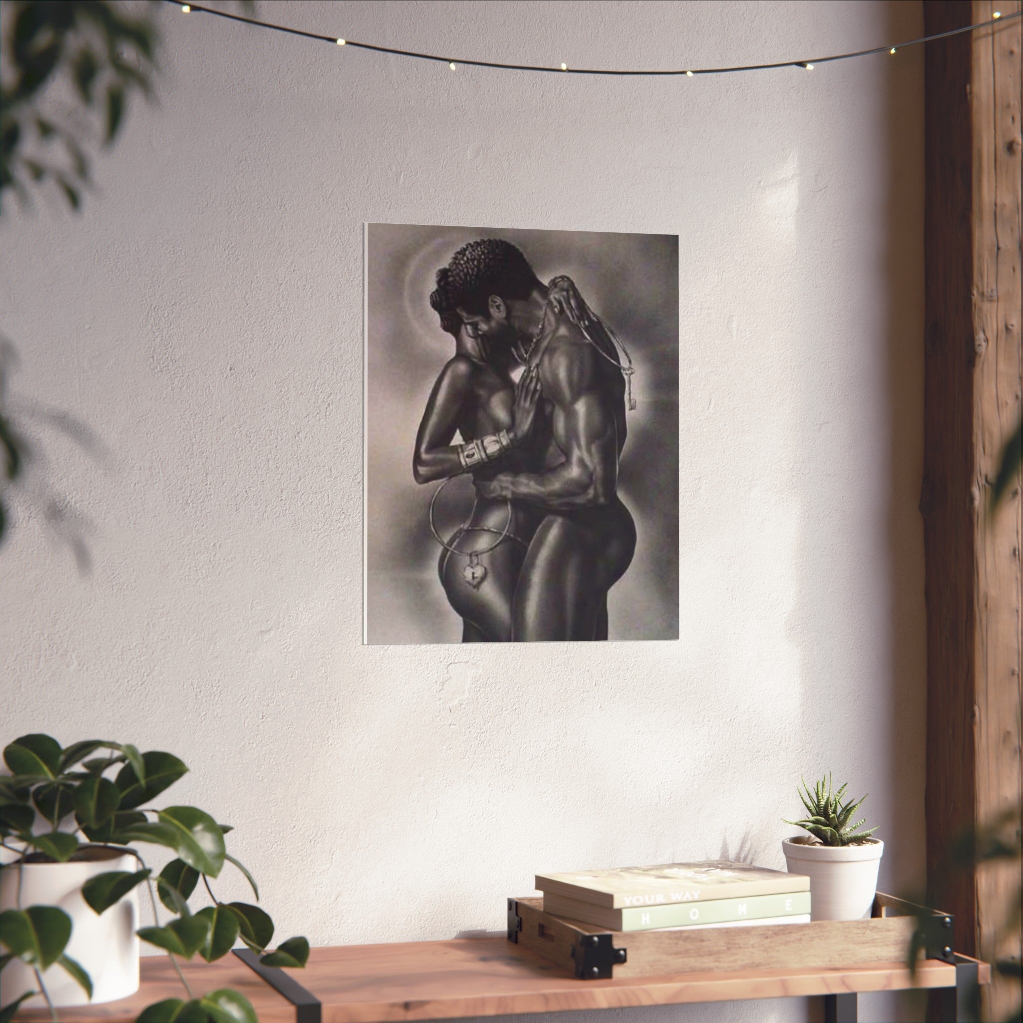 Romantic Black Love Fine Art Poster