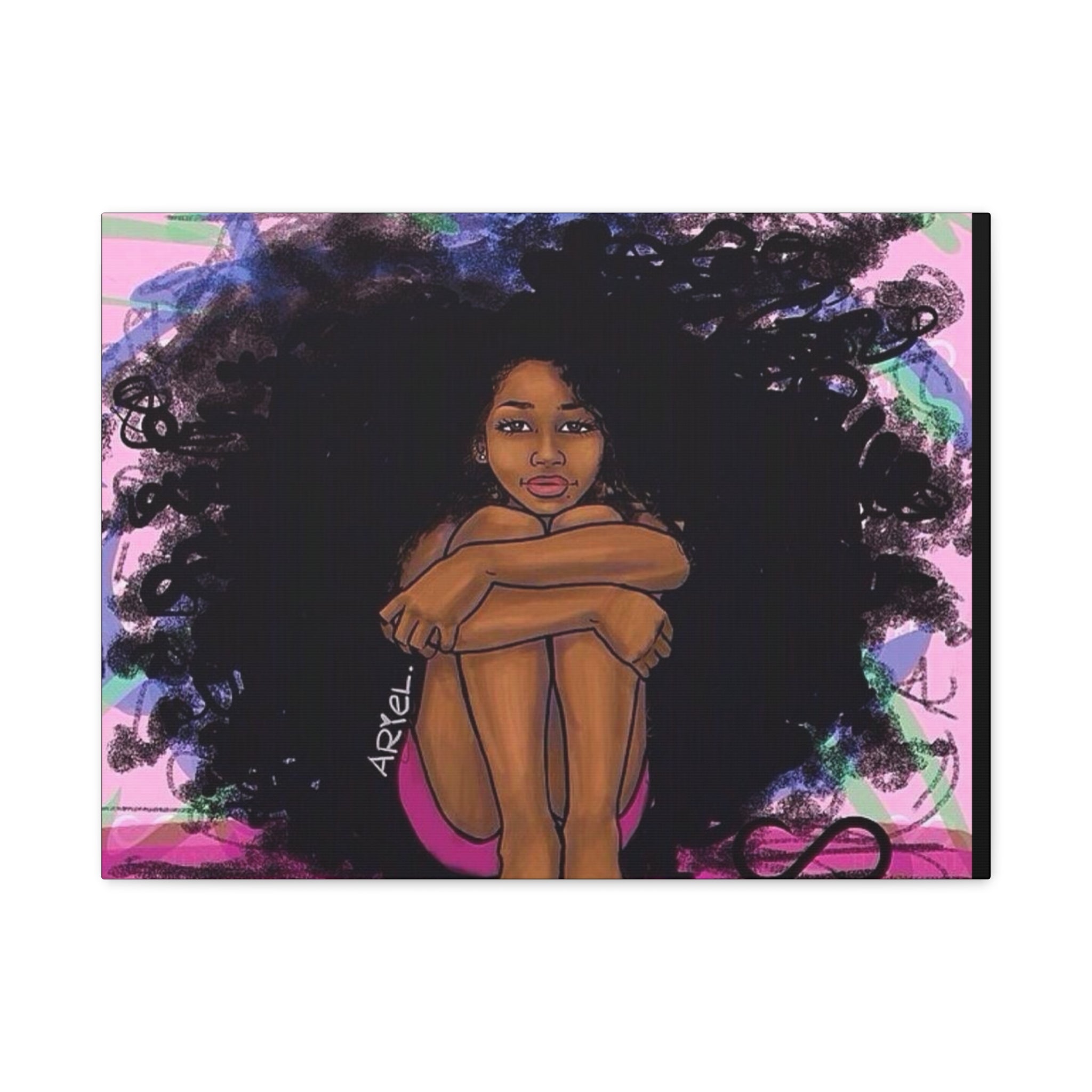 Brown Girl Matte Canvas, Stretched, 1.25"
