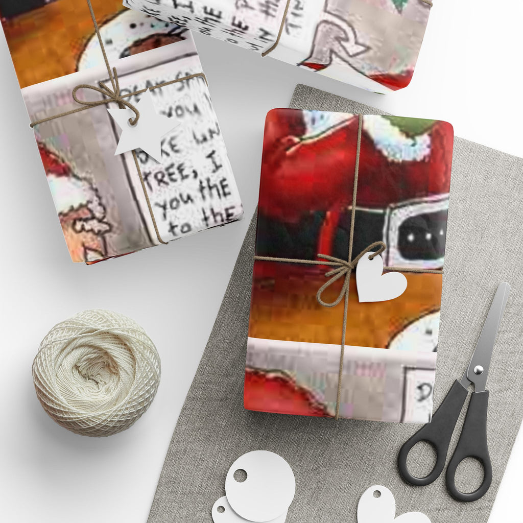 Santa Poisoned Milk Holiday Gift Wrap