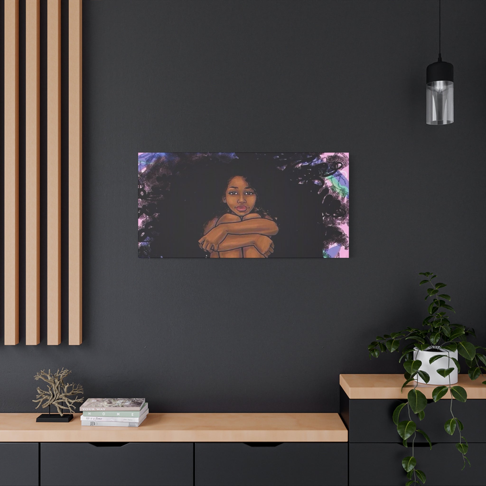 Brown Girl Matte Canvas, Stretched, 1.25"