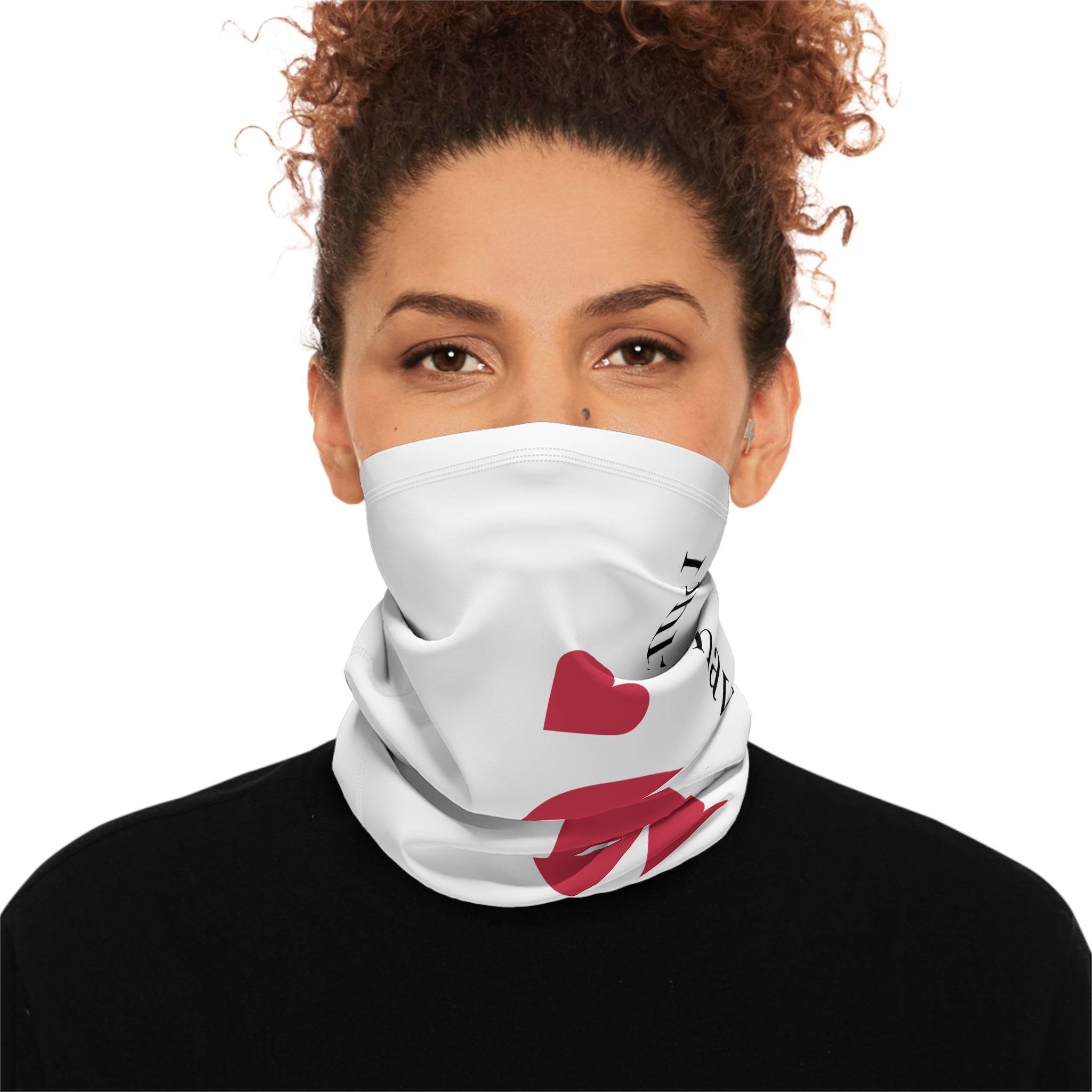 'I Only Have Eyes for You' Winter Neck Gaiter with Drawstring