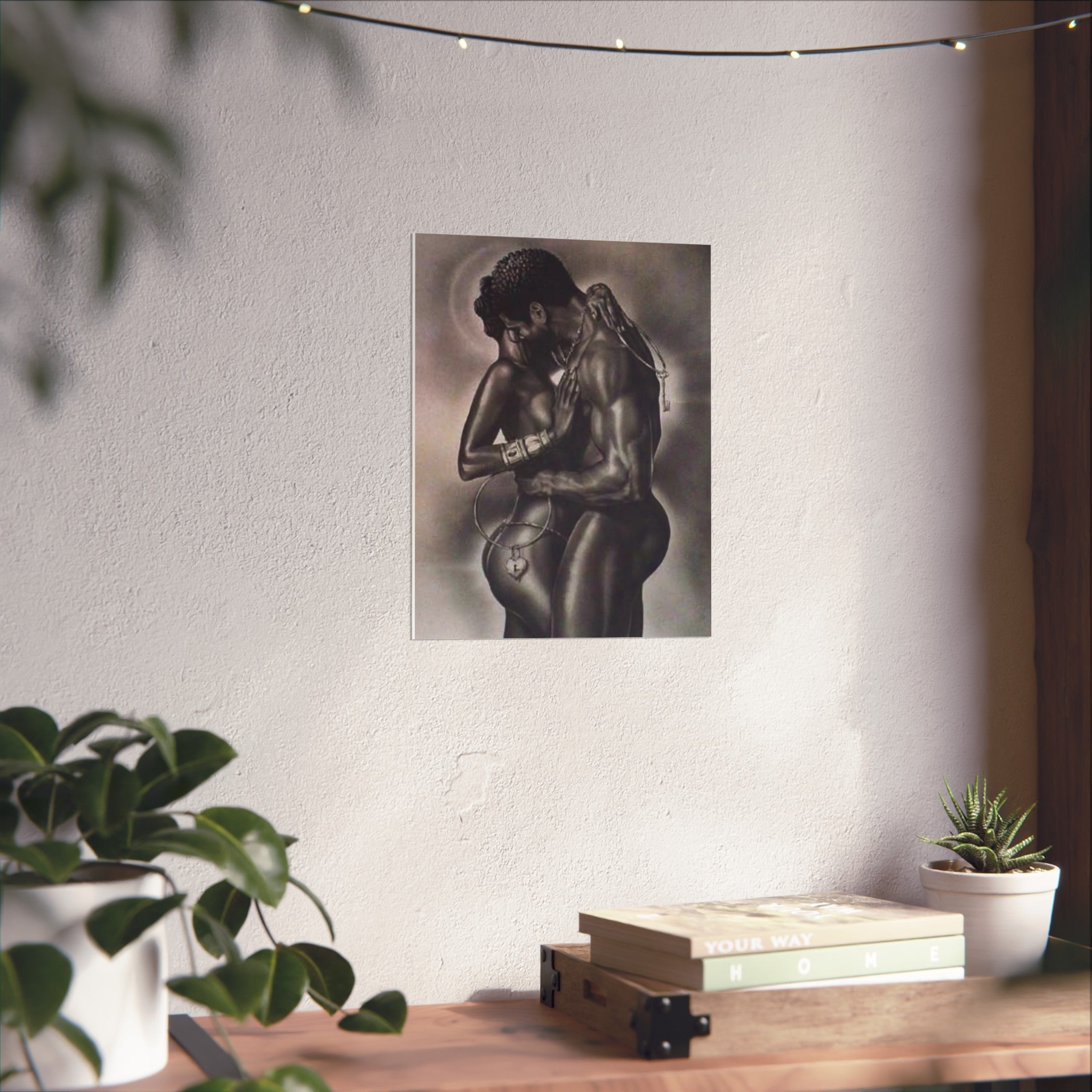 Romantic Black Love Fine Art Poster