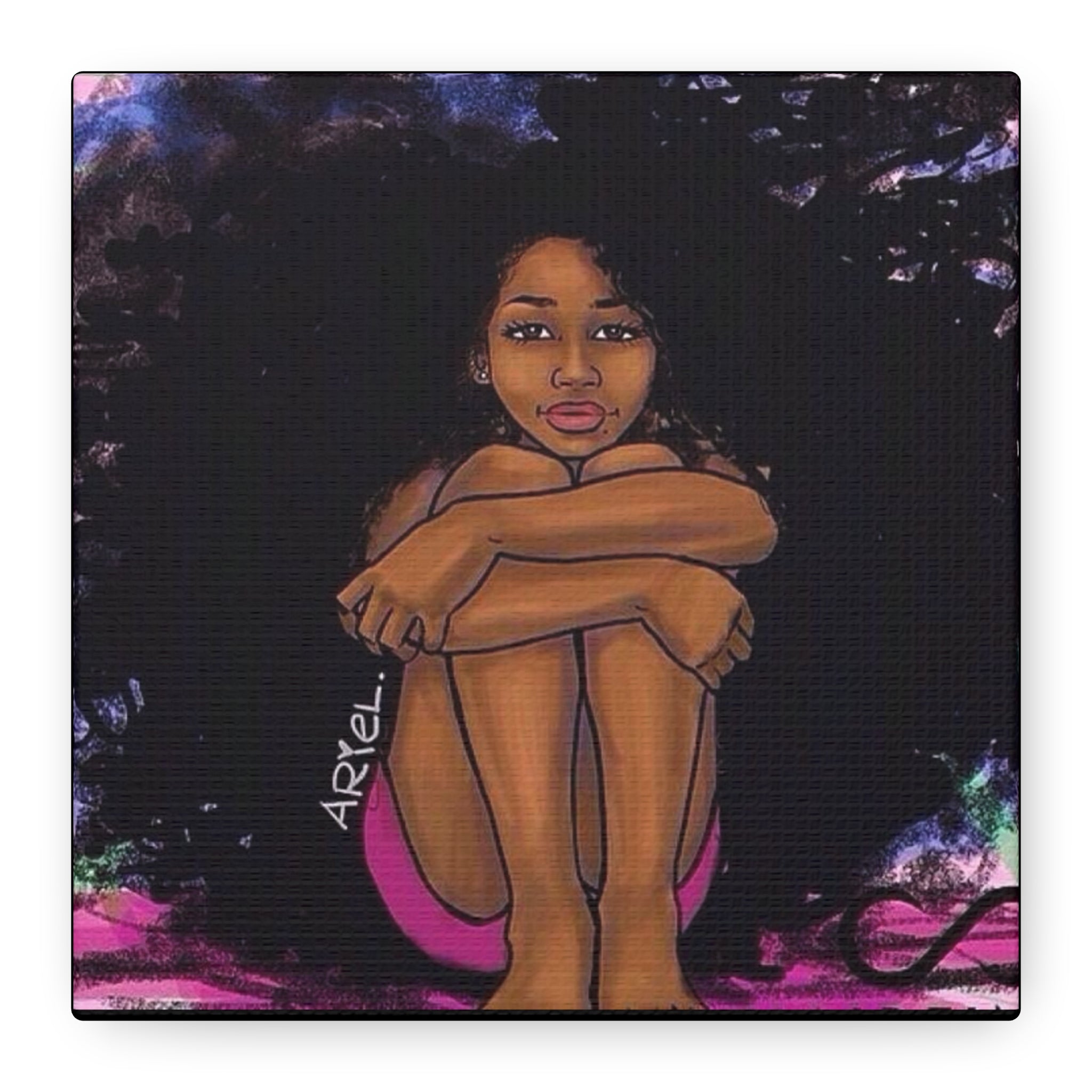 Brown Girl Matte Canvas, Stretched, 1.25"