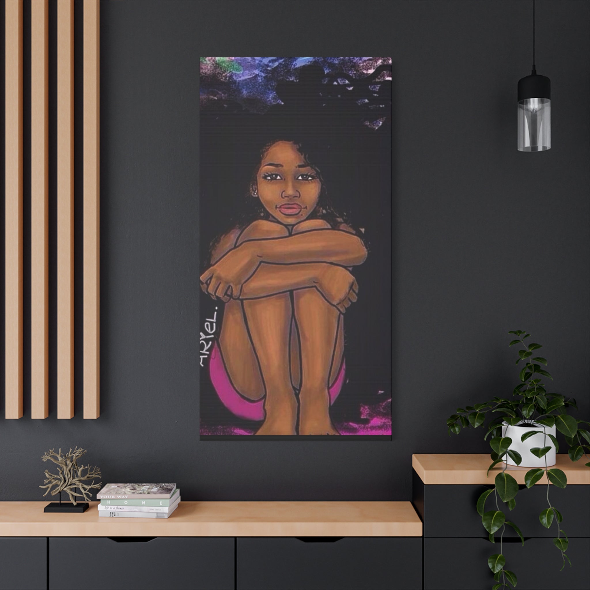 Brown Girl Matte Canvas, Stretched, 1.25"