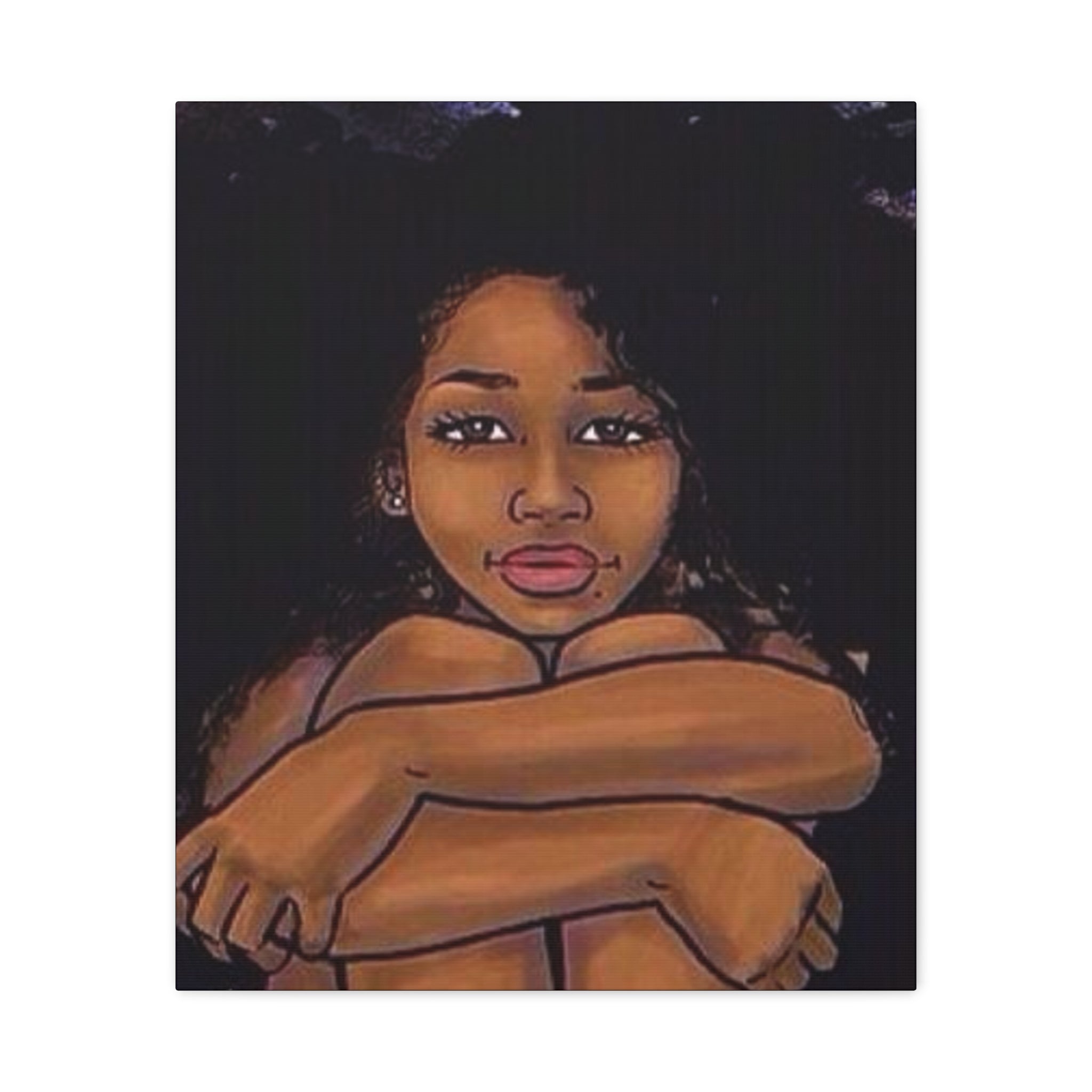 Brown Girl Matte Canvas, Stretched, 1.25"