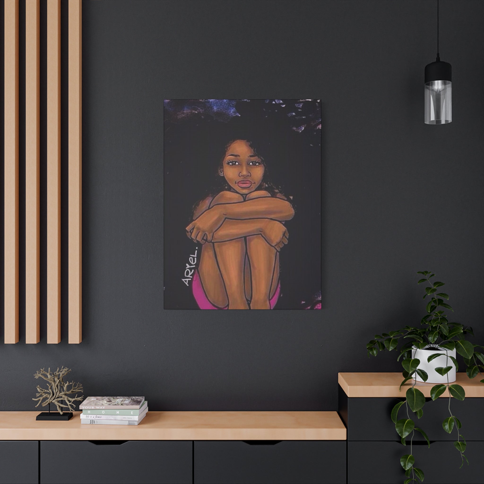 Brown Girl Matte Canvas, Stretched, 1.25"