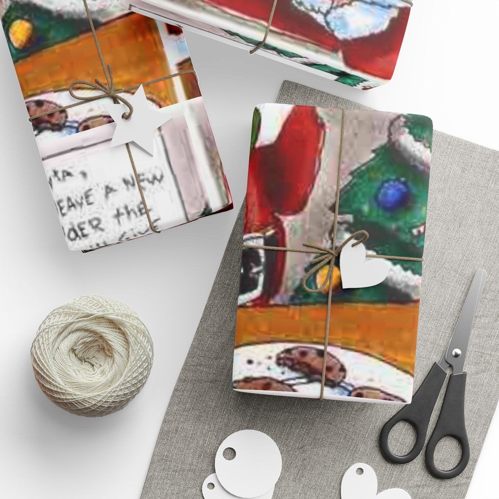 Santa Poisoned Milk Holiday Gift Wrap