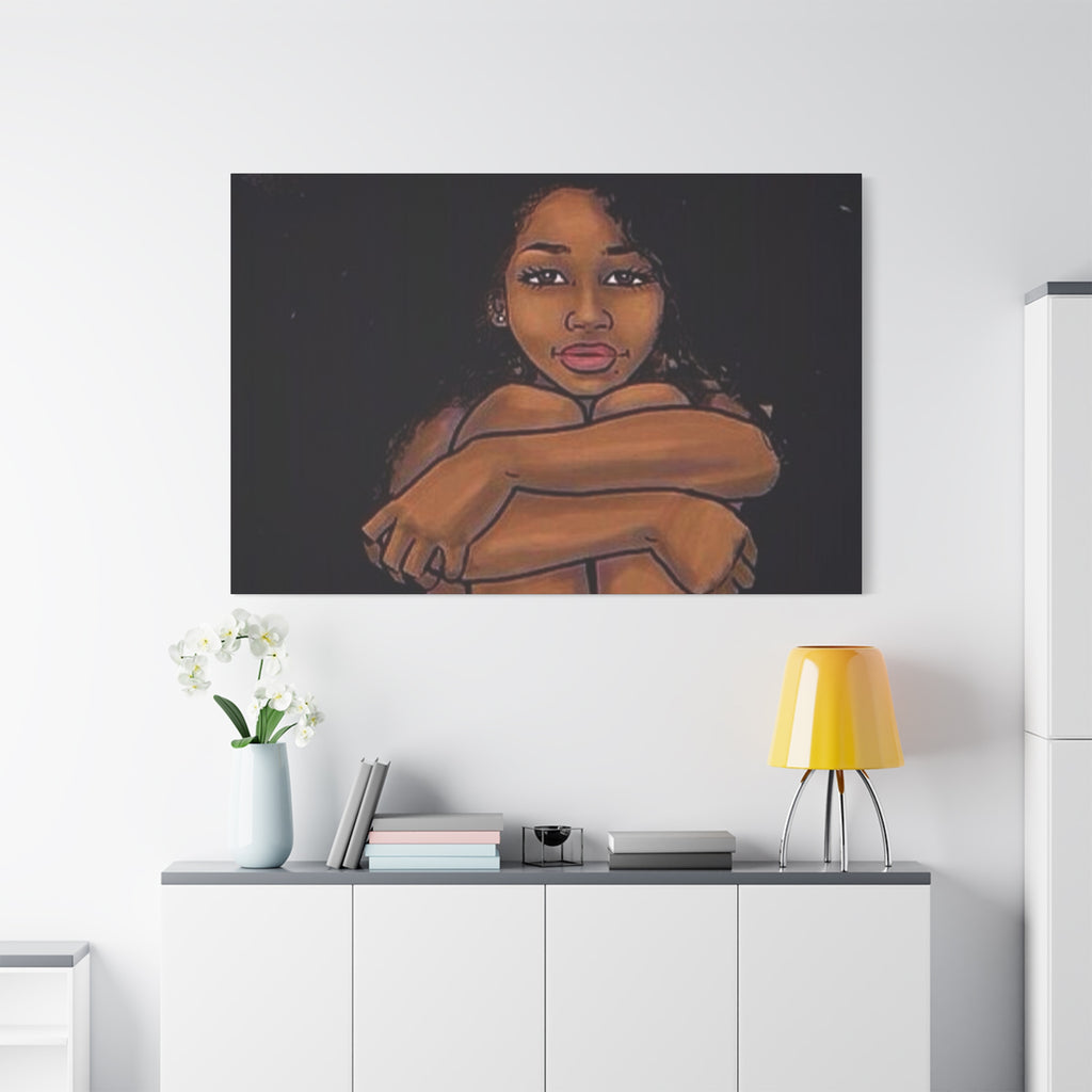 Brown Girl Matte Canvas, Stretched, 1.25"