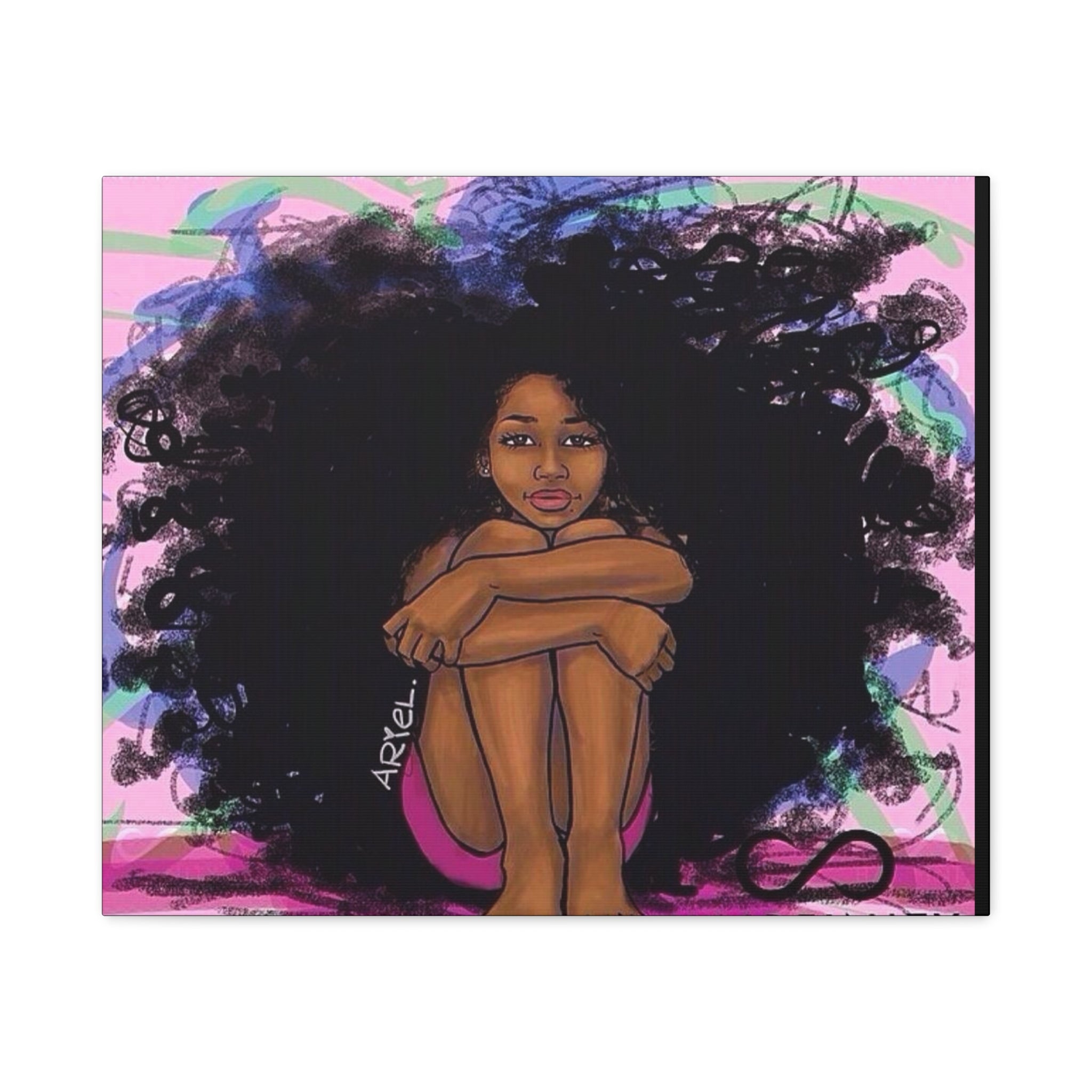 Brown Girl Matte Canvas, Stretched, 1.25"