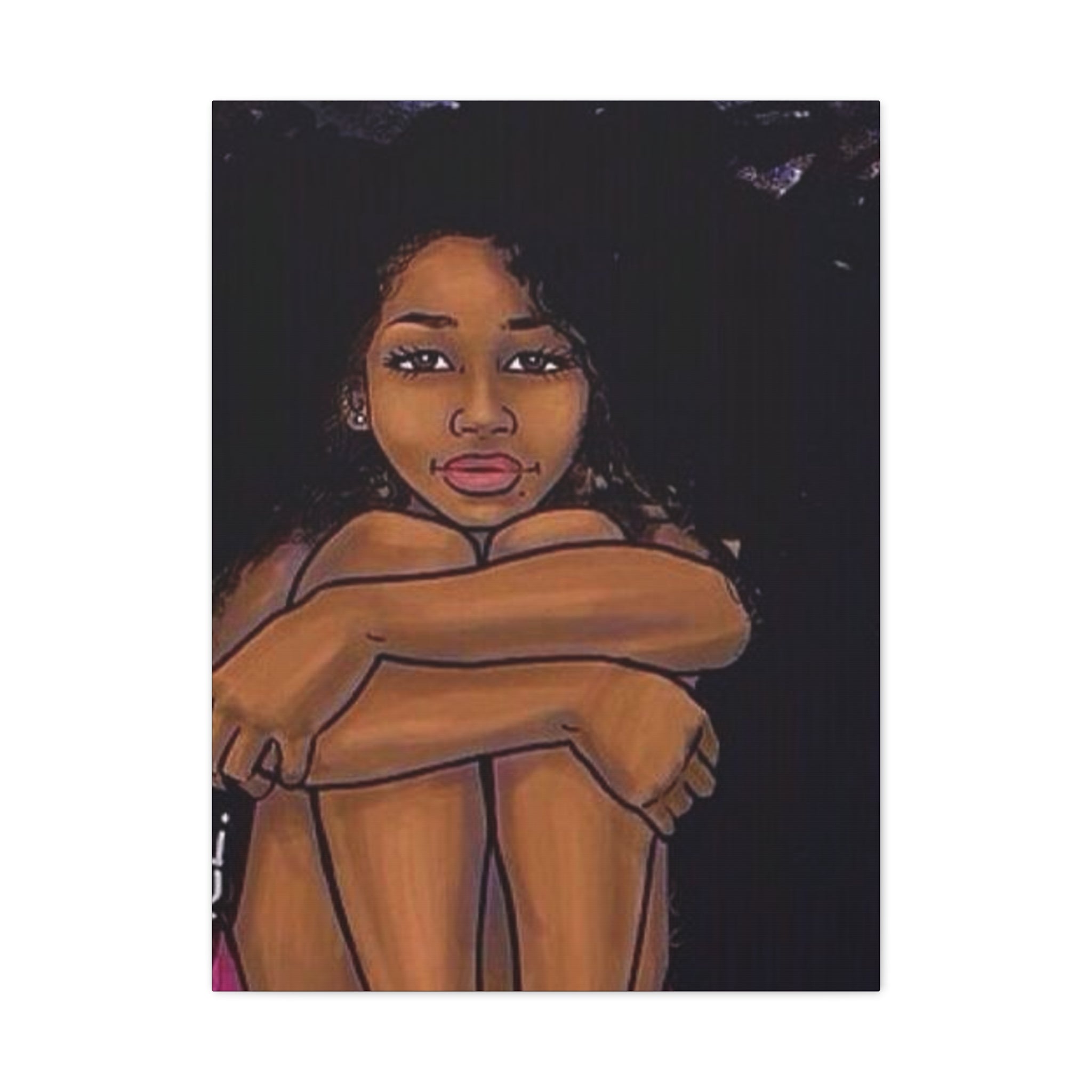 Brown Girl Matte Canvas, Stretched, 1.25"