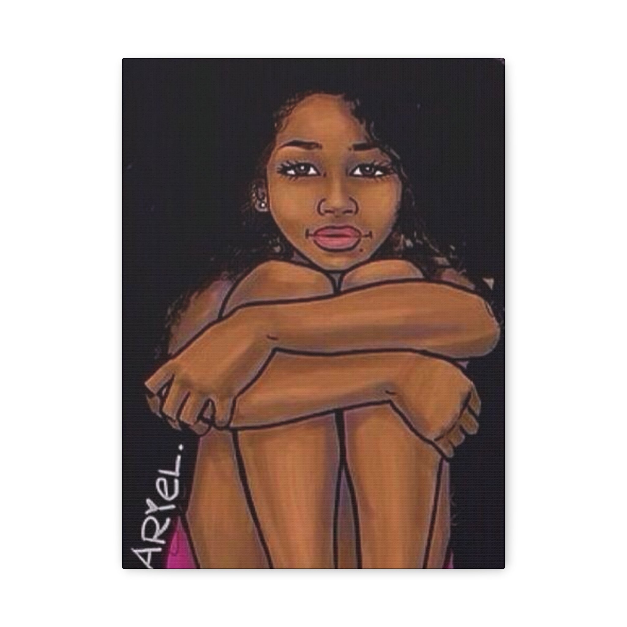 Brown Girl Matte Canvas, Stretched, 1.25"