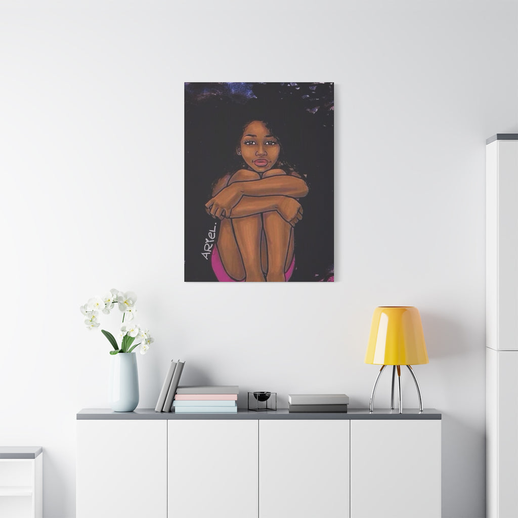 Brown Girl Matte Canvas, Stretched, 1.25"