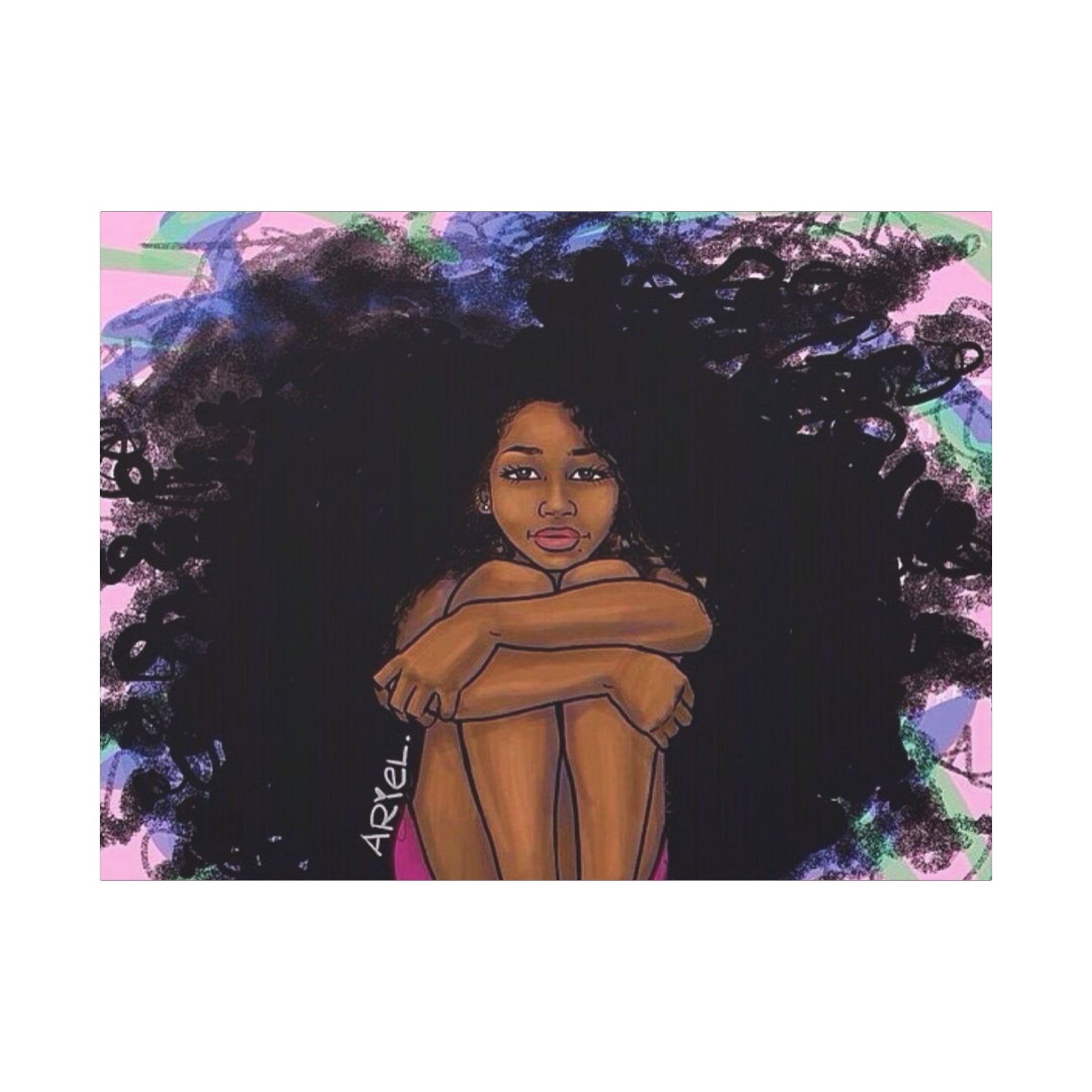 Brown Girl Matte Canvas, Stretched, 1.25"