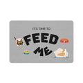 Pet Feeding Mat with 'Feed Me' Design