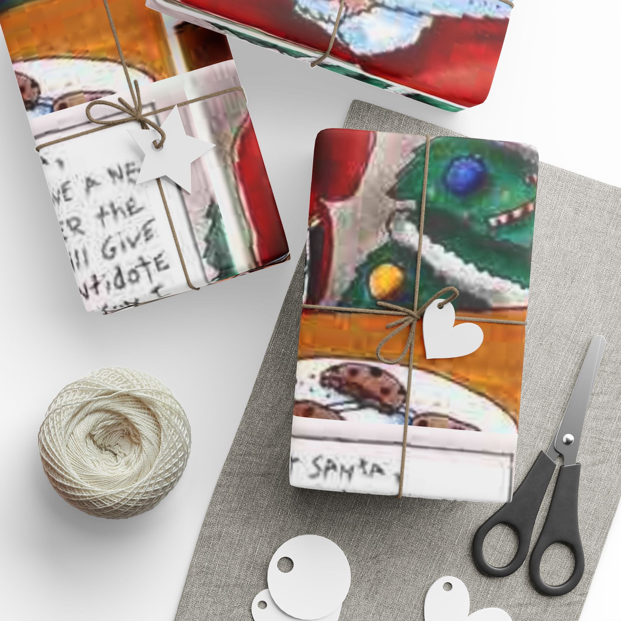 Santa Poisoned Milk Holiday Gift Wrap