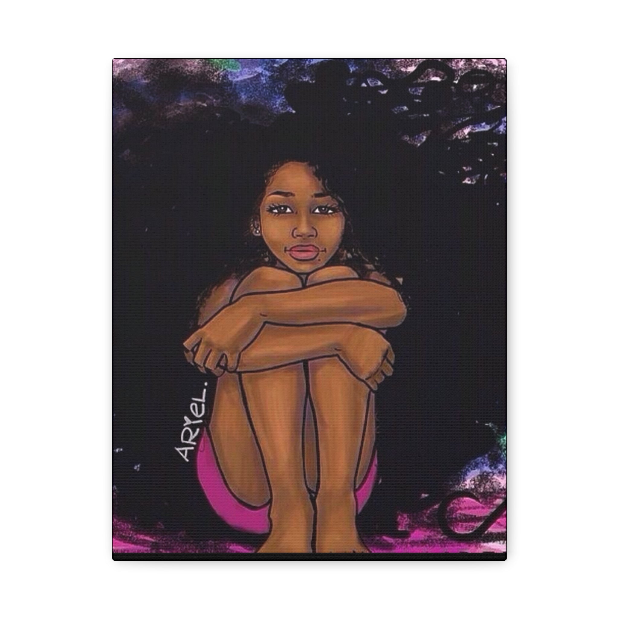 Brown Girl Matte Canvas, Stretched, 1.25"