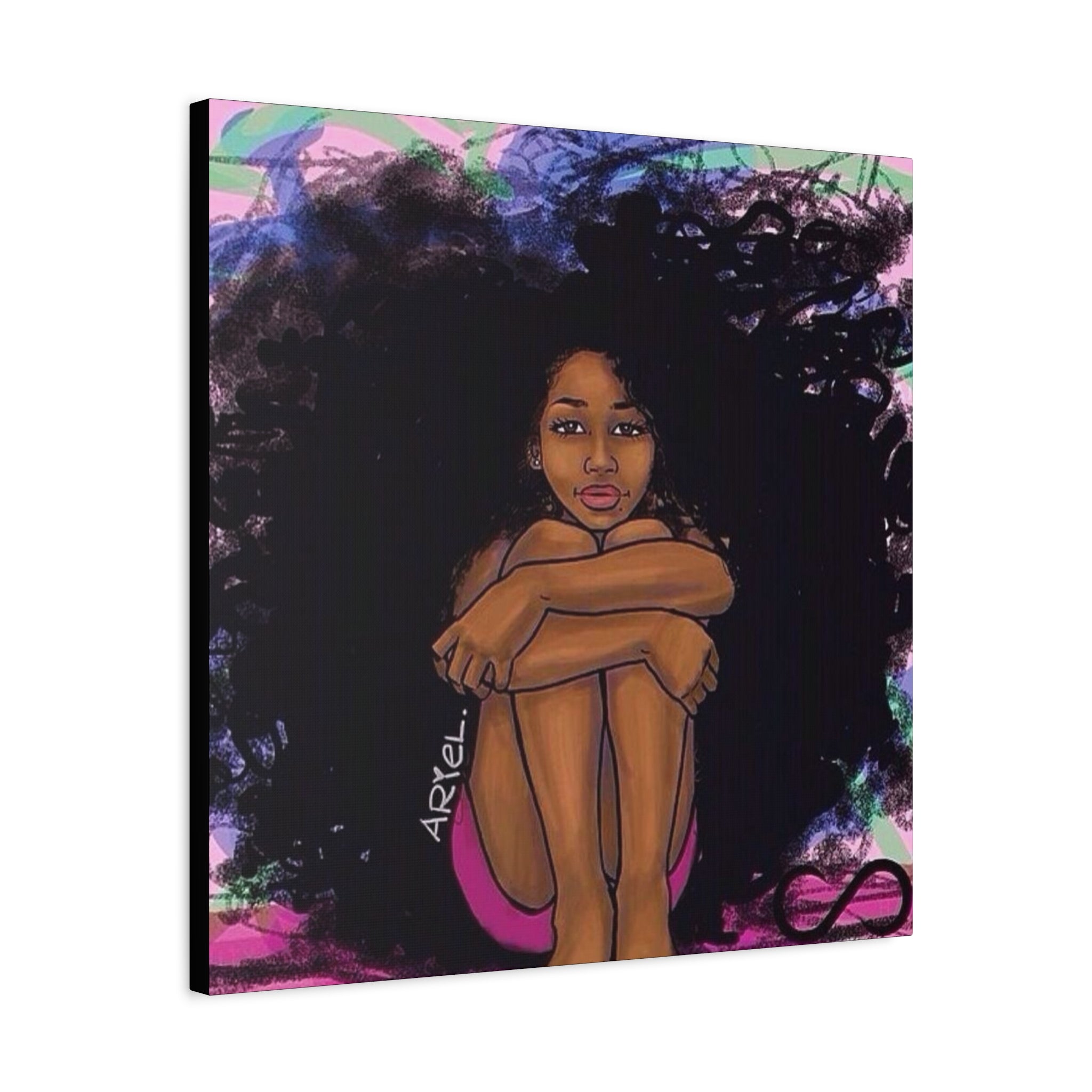 Brown Girl Matte Canvas, Stretched, 1.25"