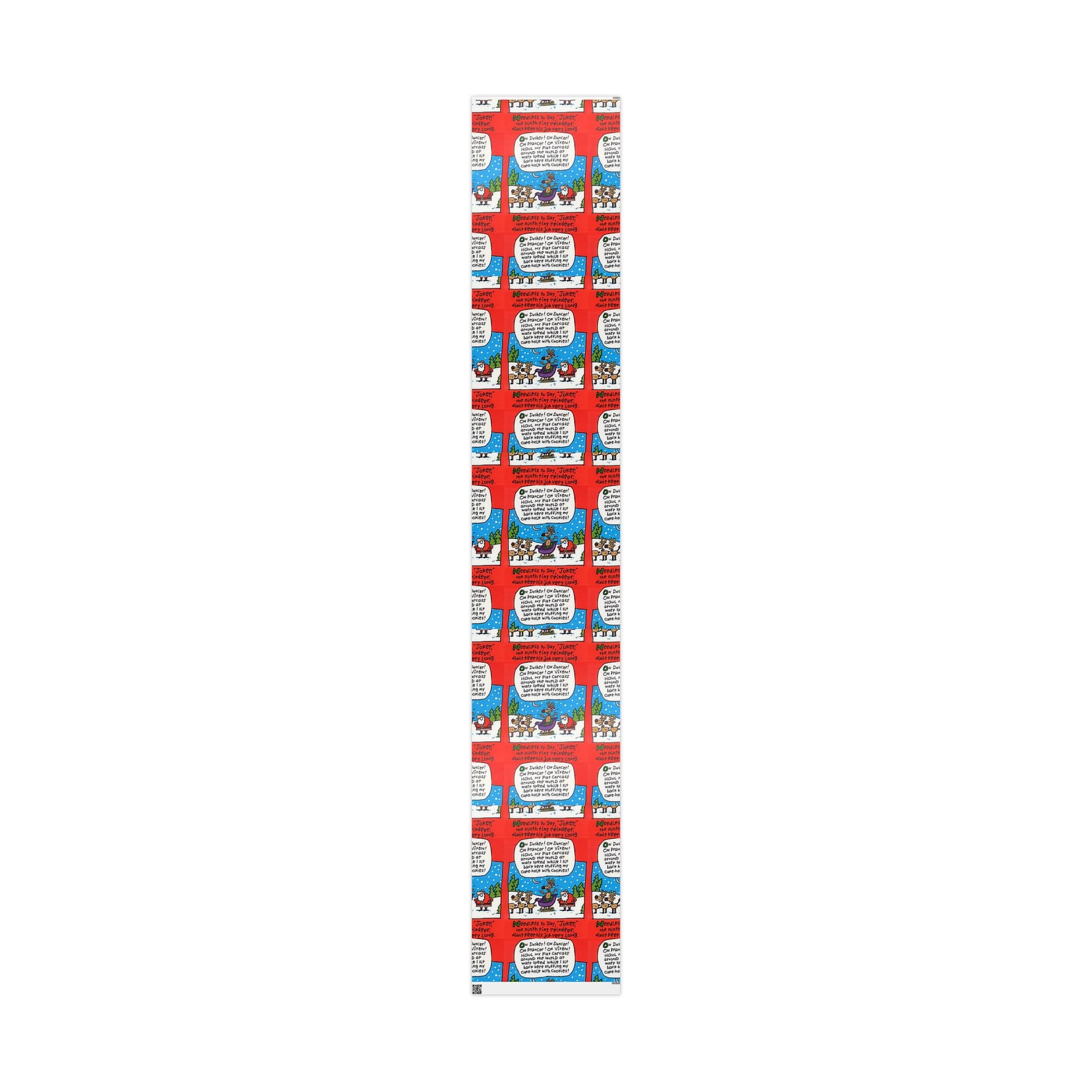 Joker Reign-deer Festive Vibrant Holiday Gift Wrapping Paper