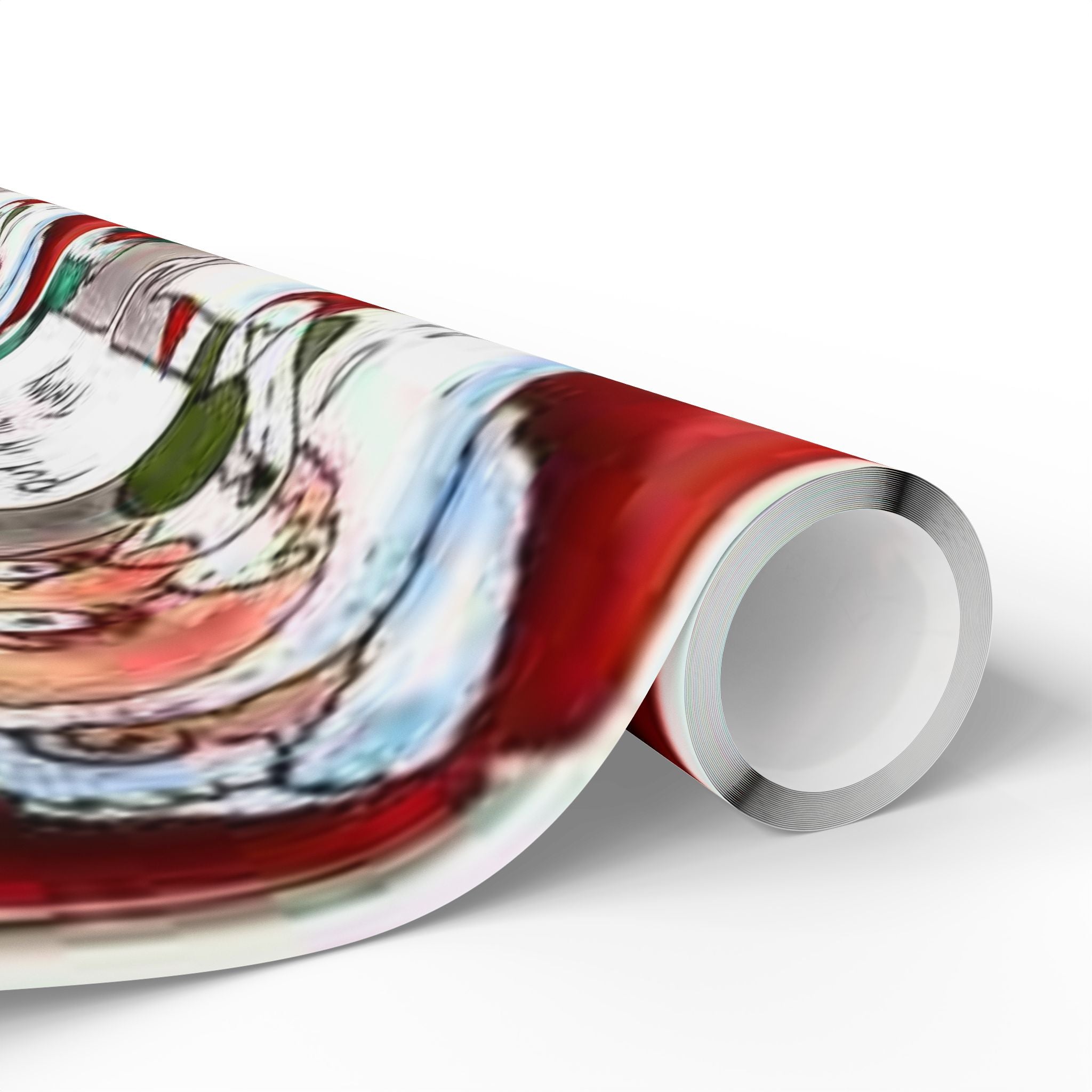 Santa Poisoned Milk Holiday Gift Wrap