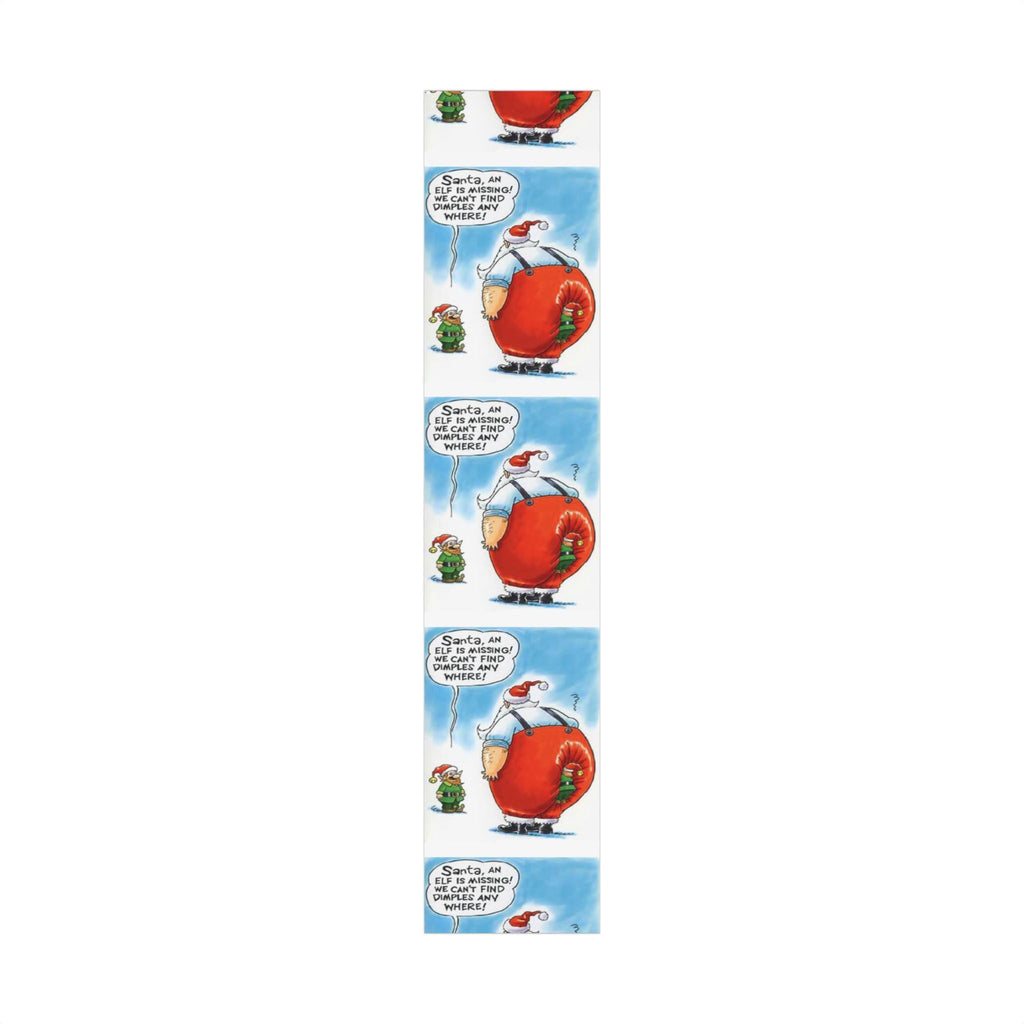 Funny Missing Elf Festive Gift Wrap Papers