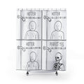 Shower Curtain — 'Hotter, Hotter, Perfect Yes' Comic Skeleton Bathroom Curtain